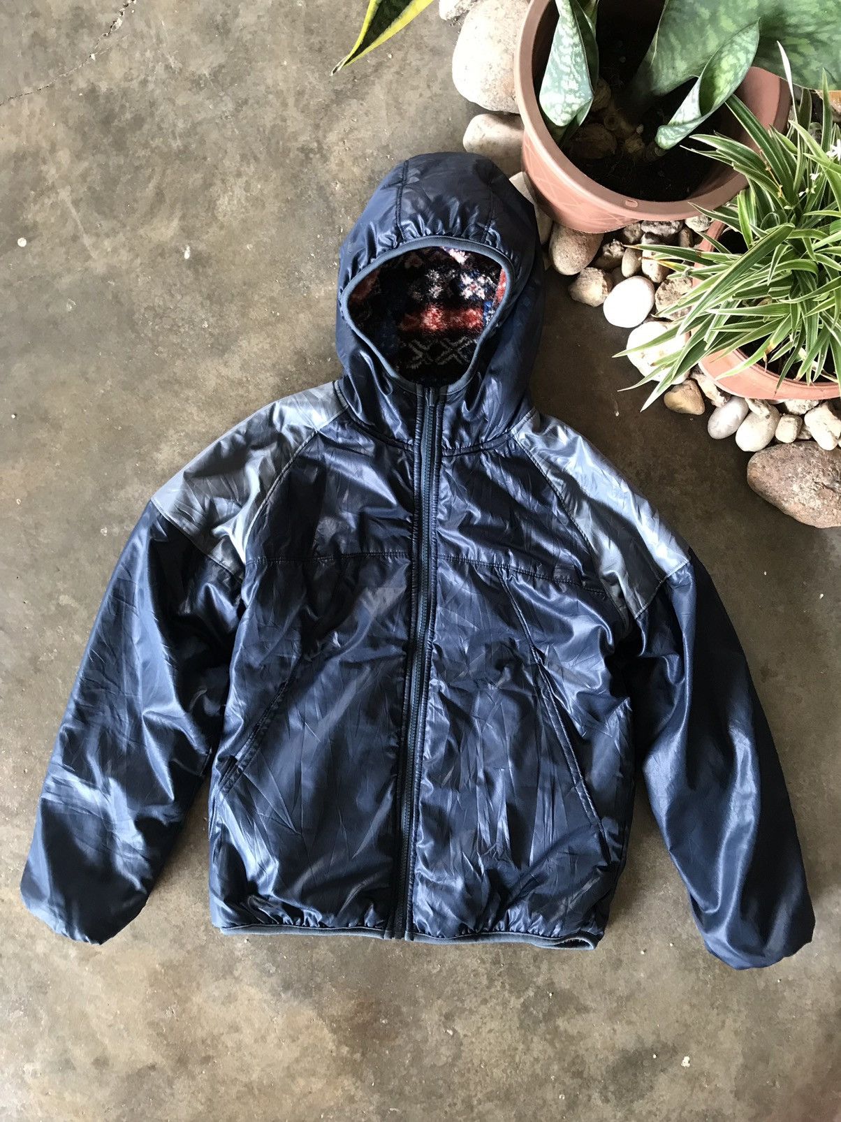 Japanese Brand Rare Vintage Fleece Sherpa Reversible Jacket Size US M / EU 48-50 / 2 - 7 Thumbnail