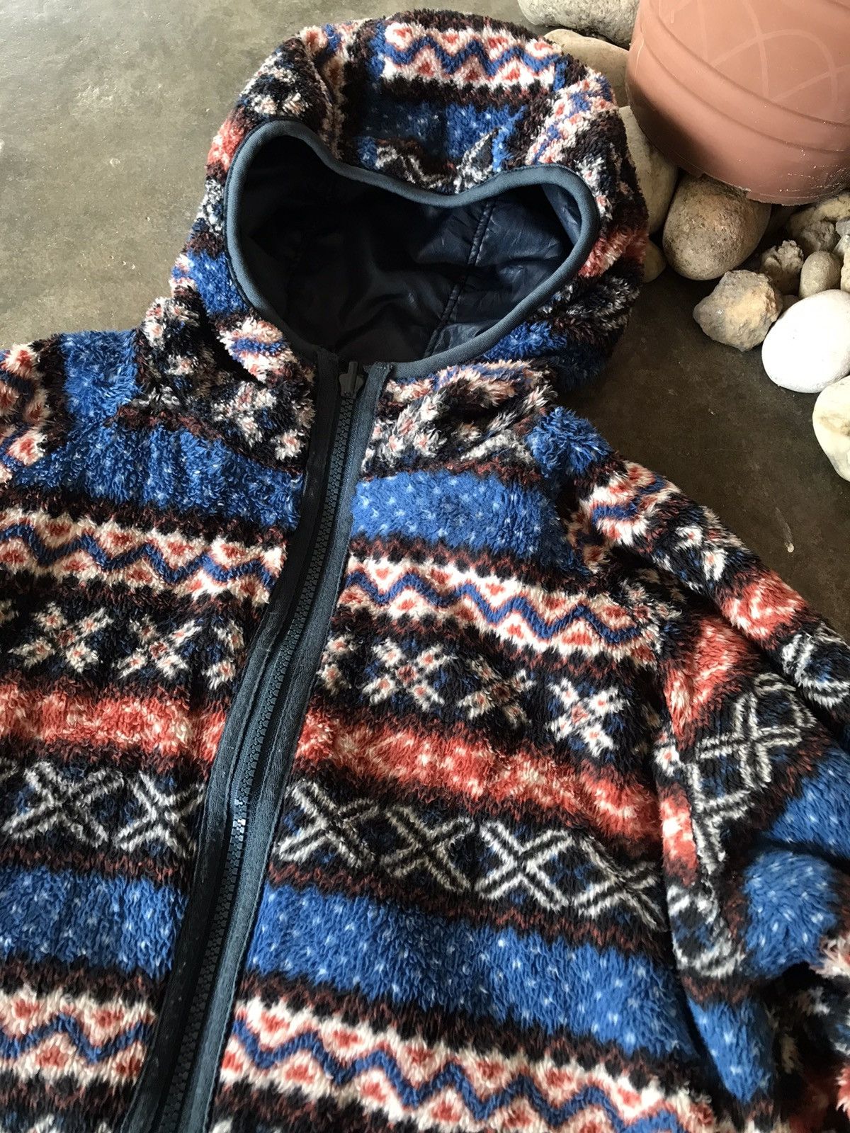 Japanese Brand Rare Vintage Fleece Sherpa Reversible Jacket Size US M / EU 48-50 / 2 - 5 Thumbnail