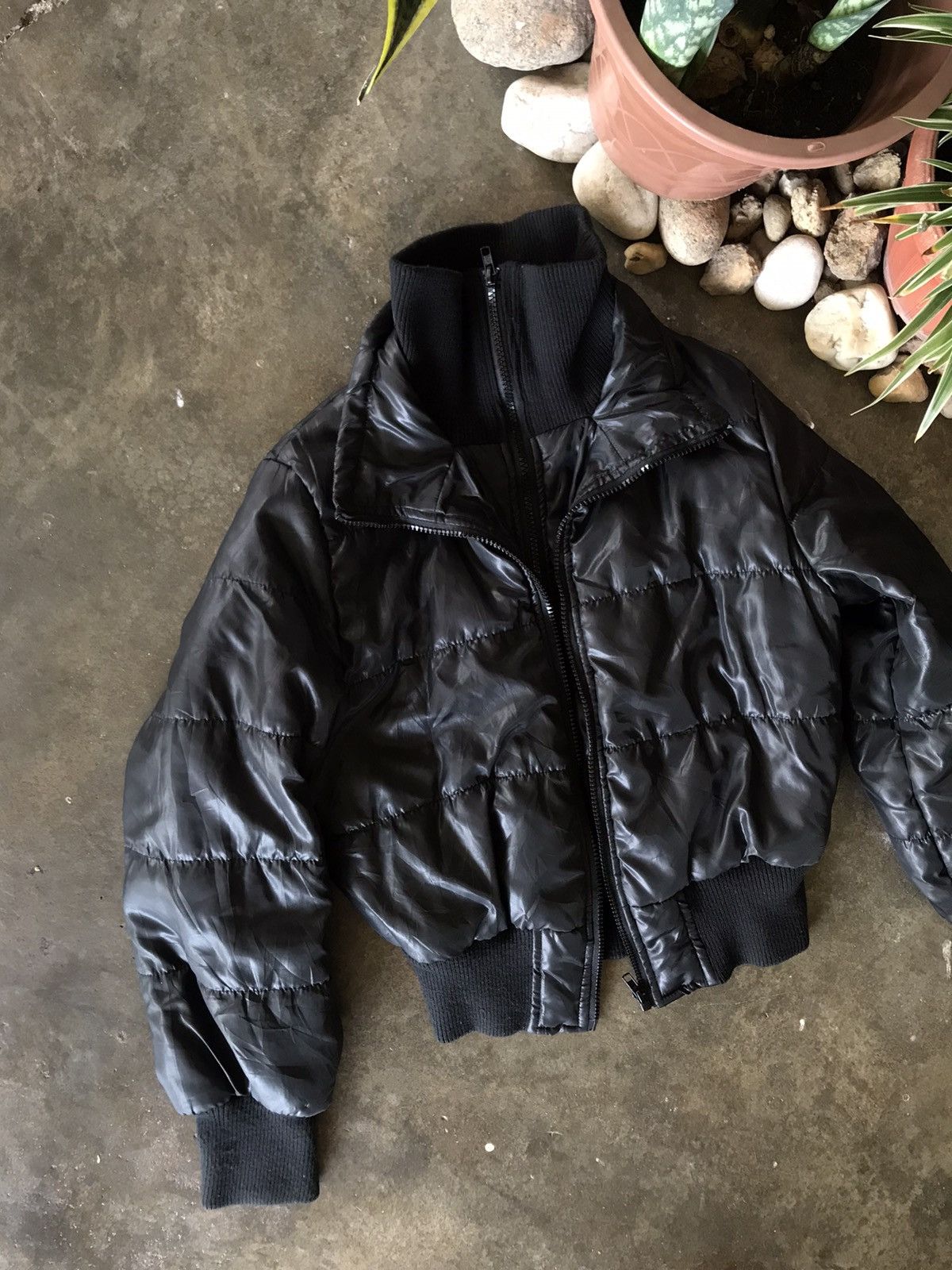 Japanese Brand RARE 🔥ULTIMATE BLACK DOUBLE BREAST BOMBER JACKET BUB STAG Size US S / EU 44-46 / 1 - 2 Thumbnail