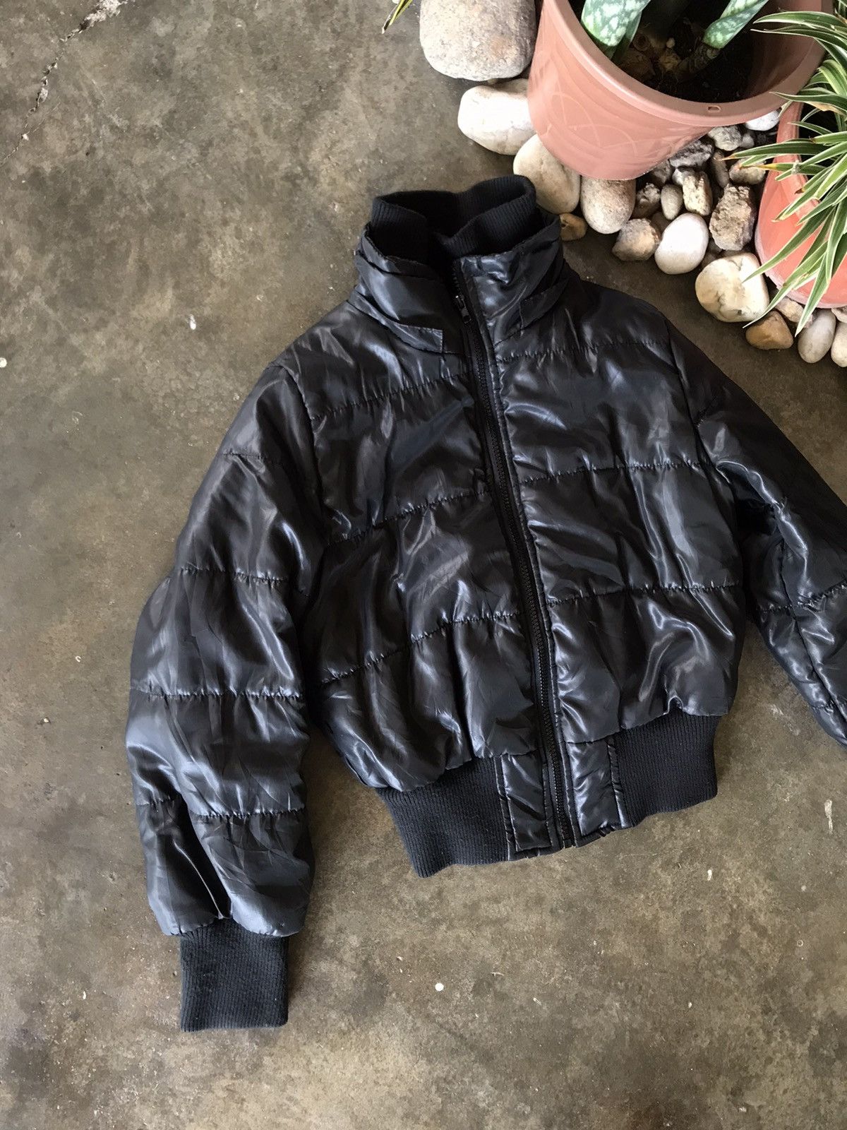 Japanese Brand RARE 🔥ULTIMATE BLACK DOUBLE BREAST BOMBER JACKET BUB STAG Size US S / EU 44-46 / 1 - 6 Thumbnail