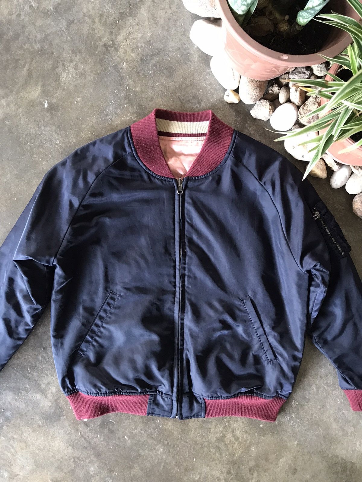 Japanese Brand 🔥Vintage Japanese Brand Reversible Bomber Jacket Size US M / EU 48-50 / 2 - 13 Thumbnail