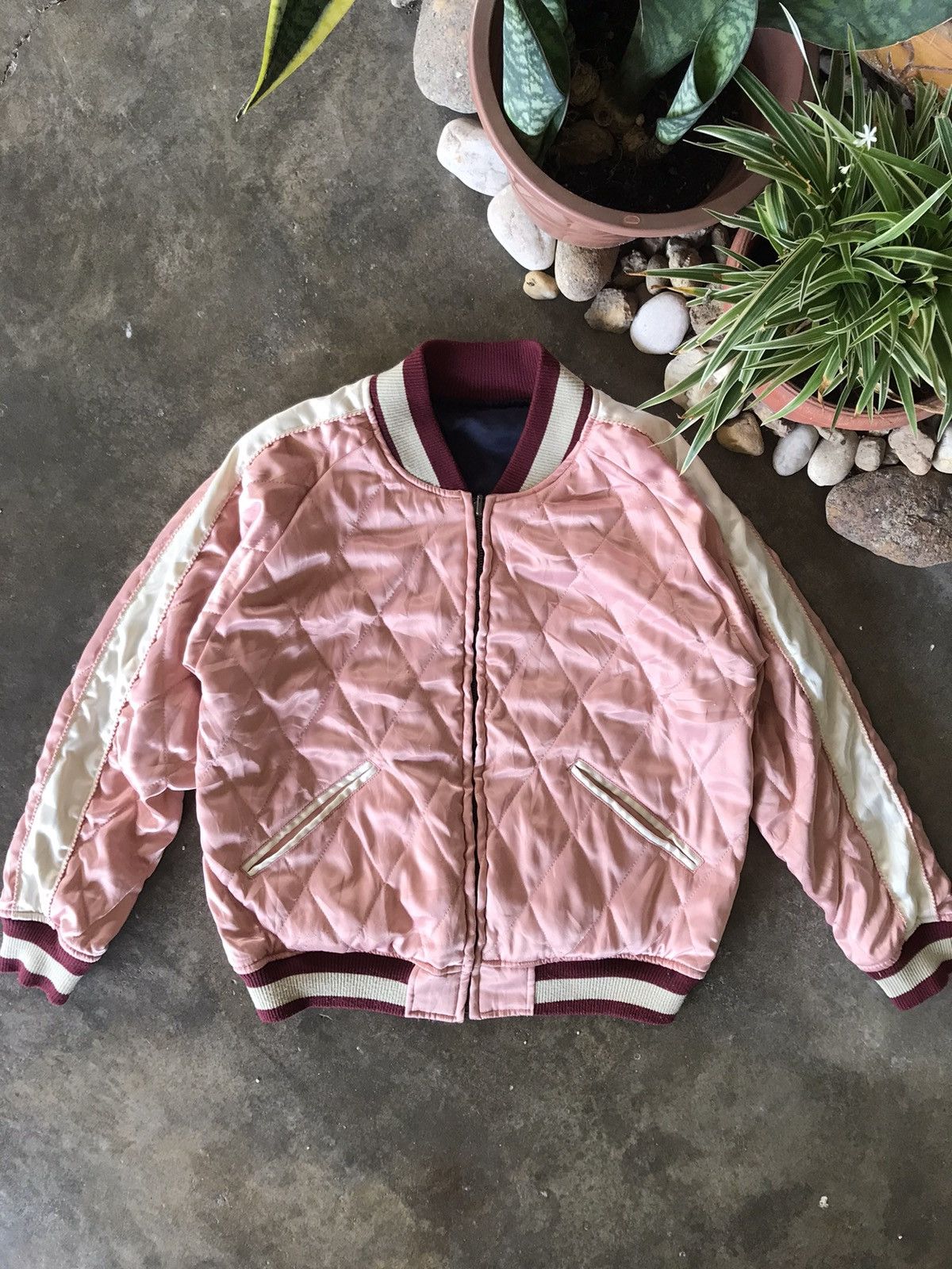 Japanese Brand 🔥Vintage Japanese Brand Reversible Bomber Jacket Size US M / EU 48-50 / 2 - 10 Thumbnail