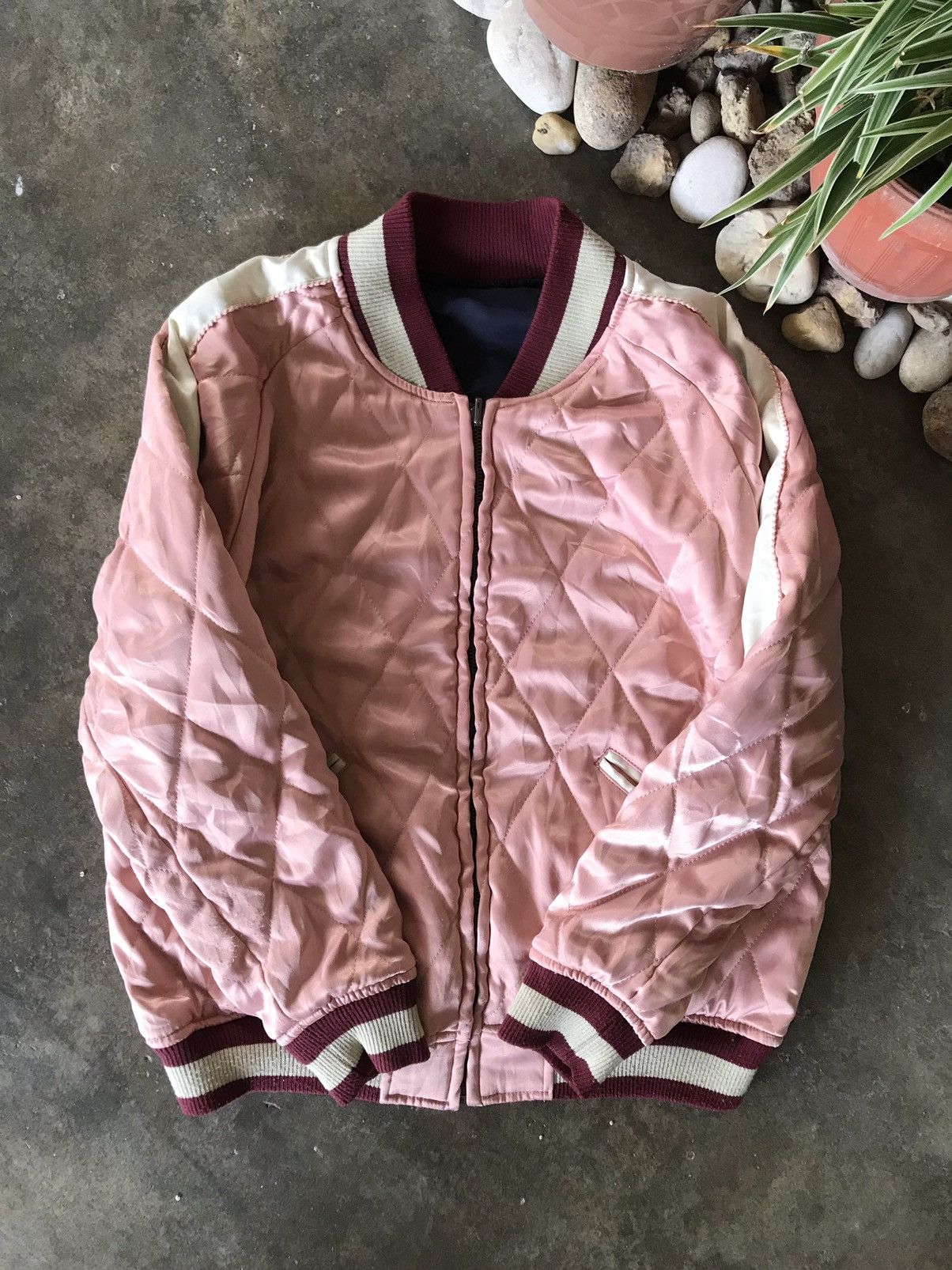 Japanese Brand 🔥Vintage Japanese Brand Reversible Bomber Jacket Size US M / EU 48-50 / 2 - 12 Thumbnail