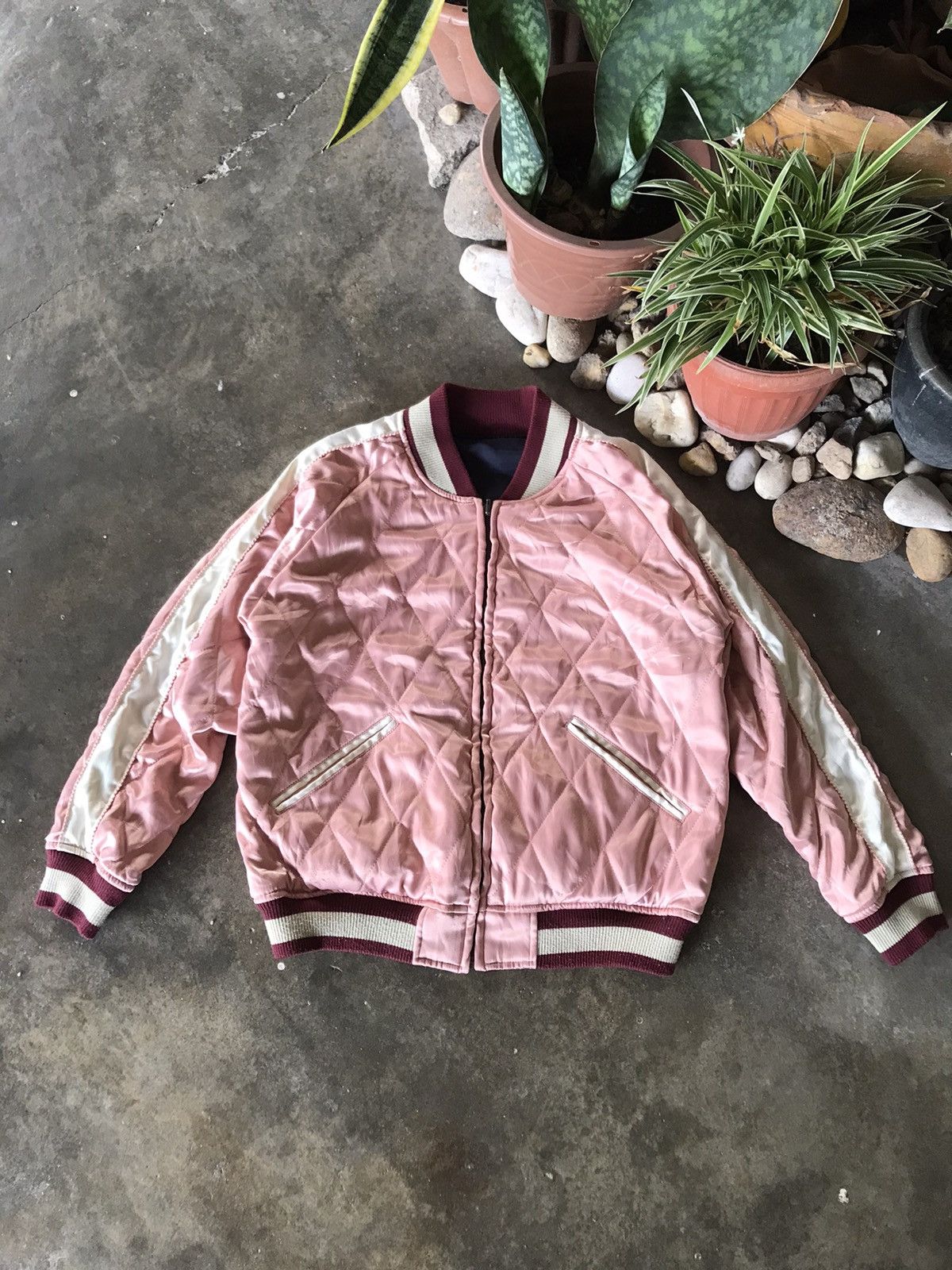 Japanese Brand 🔥Vintage Japanese Brand Reversible Bomber Jacket Size US M / EU 48-50 / 2 - 9 Thumbnail