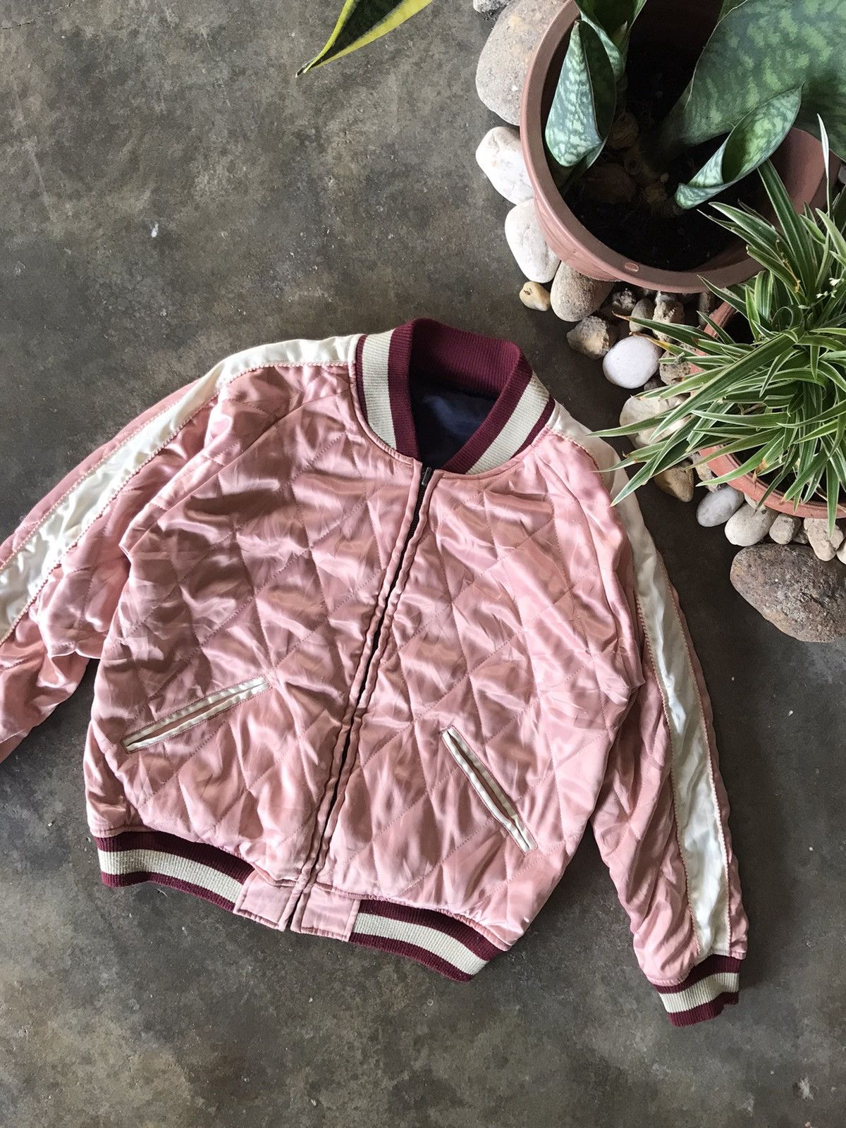 Japanese Brand 🔥Vintage Japanese Brand Reversible Bomber Jacket Size US M / EU 48-50 / 2 - 1 Thumbnail