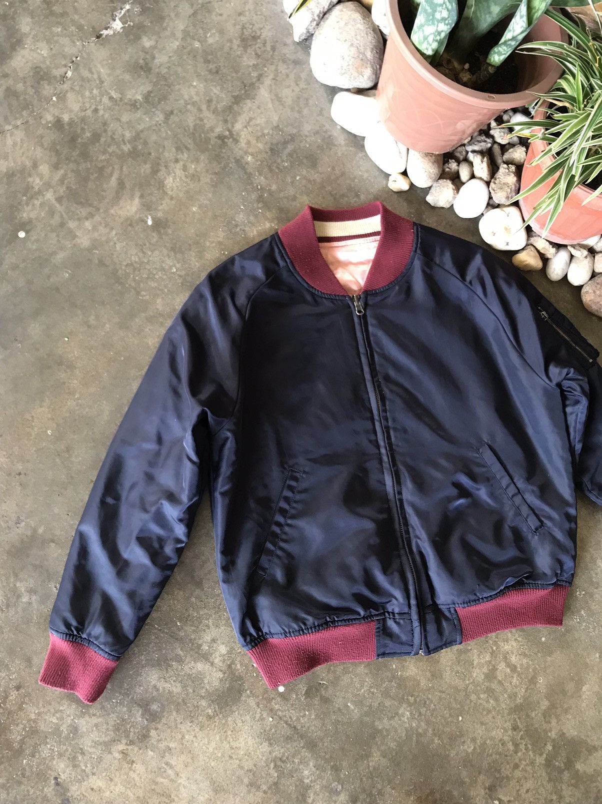 Japanese Brand 🔥Vintage Japanese Brand Reversible Bomber Jacket Size US M / EU 48-50 / 2 - 6 Thumbnail