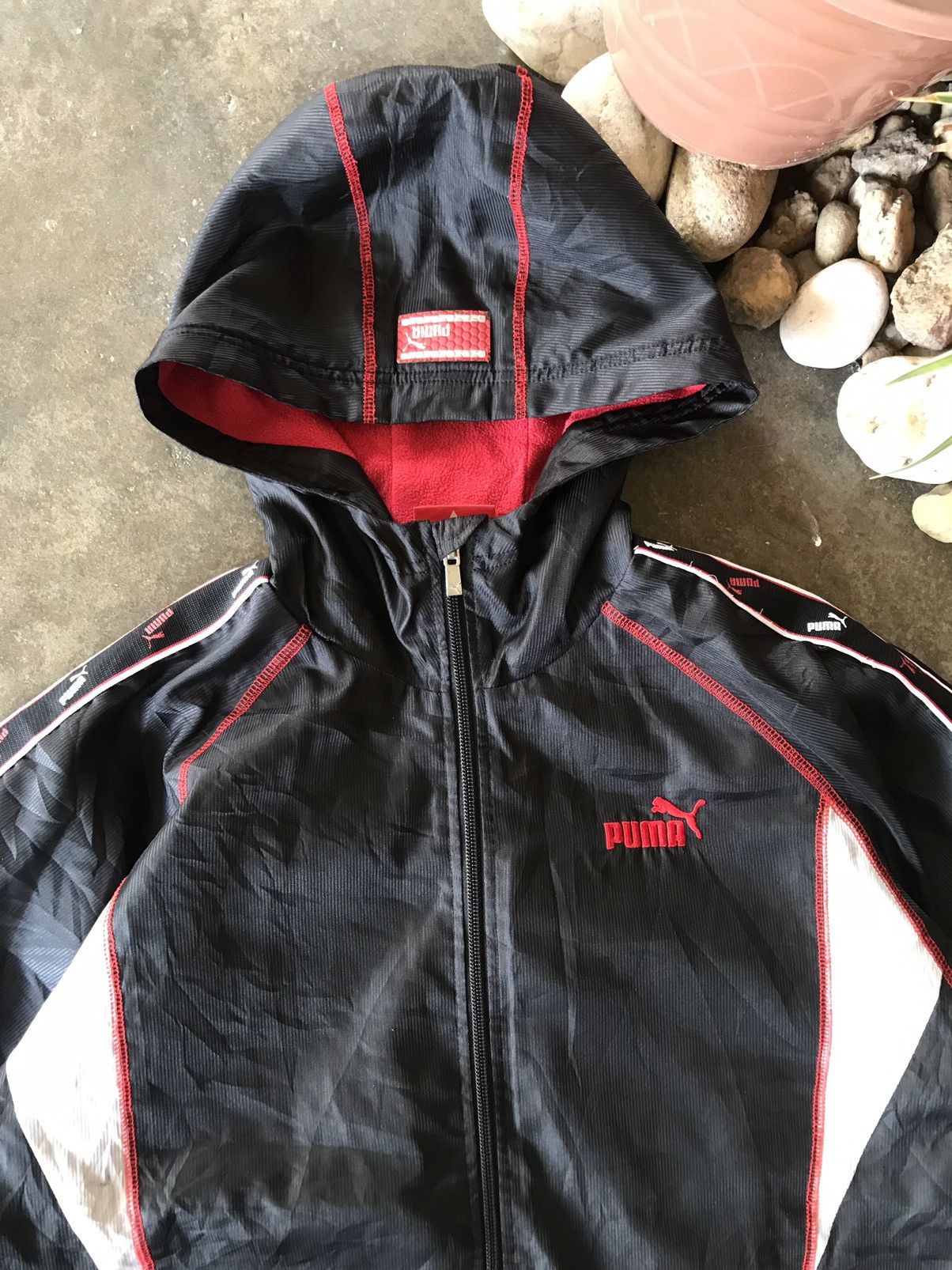 Puma × Vintage Vintage Puma Windbreaker Side Tape Jacket Size US S / EU 44-46 / 1 - 4 Thumbnail