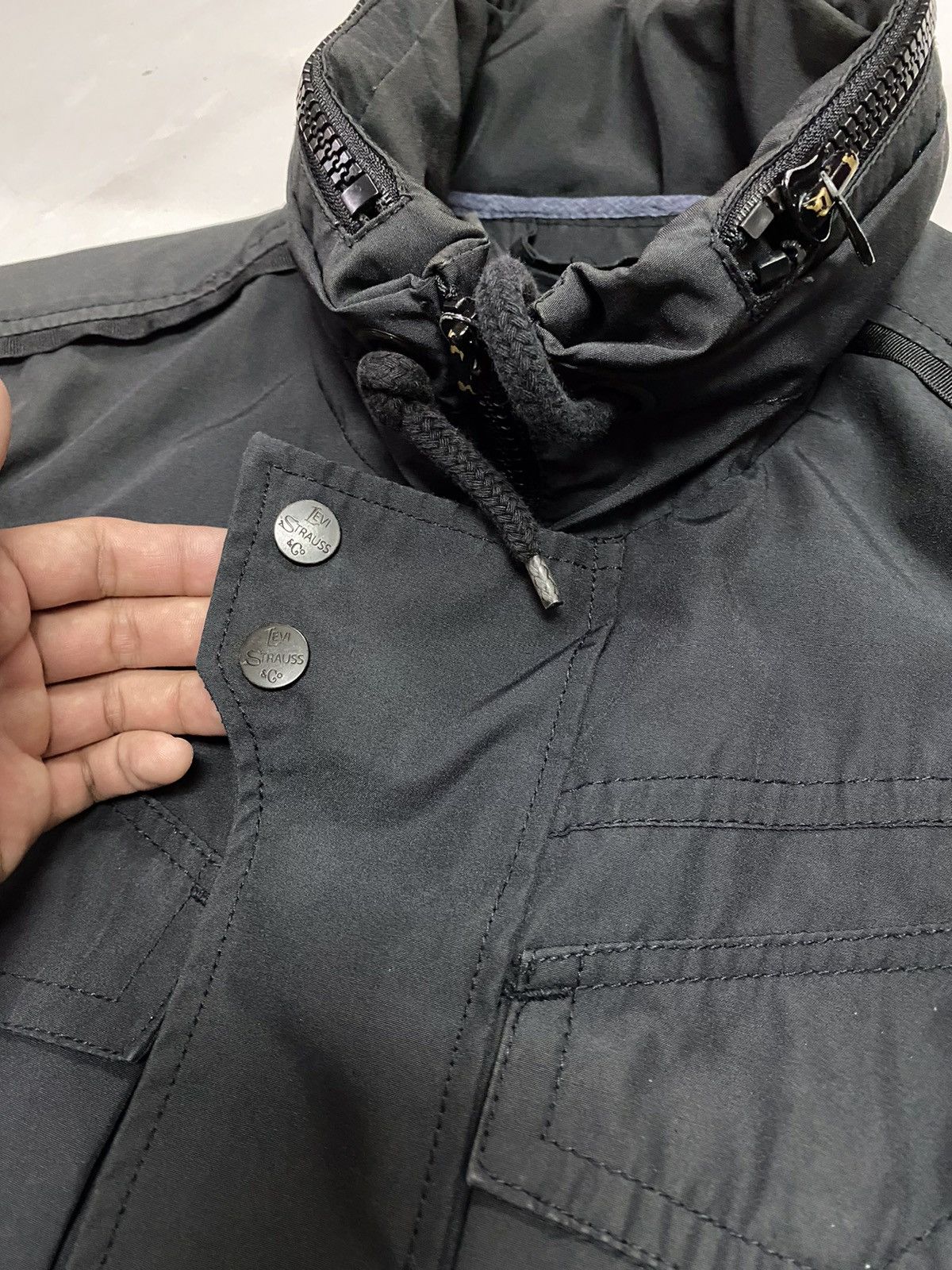 Levi's × Levi's Vintage Clothing × Vintage VINTAGE ‼️ Levi’s Parka Outerwear Dark Grey Size US S / EU 44-46 / 1 - 7 Thumbnail