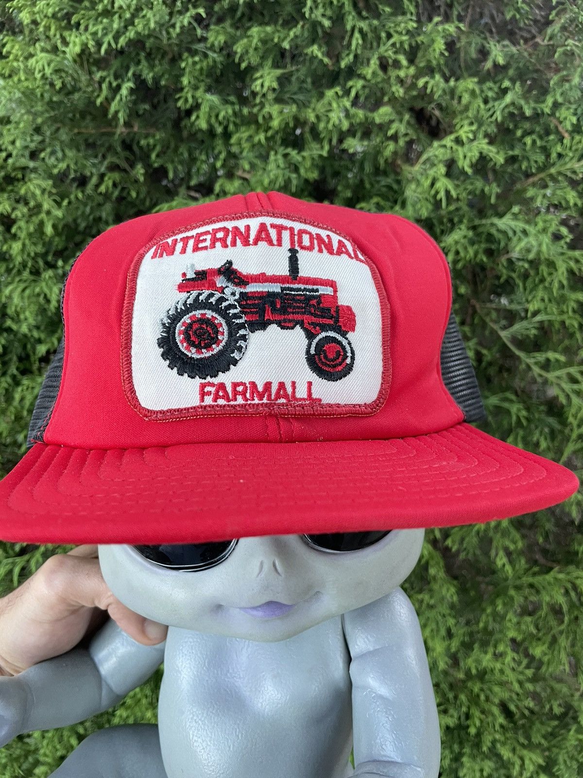 Vintage 70s Farmer Tractor Trucker Hat Mesh Cap SnapBack Vintage Size ONE SIZE - 1 Thumbnail