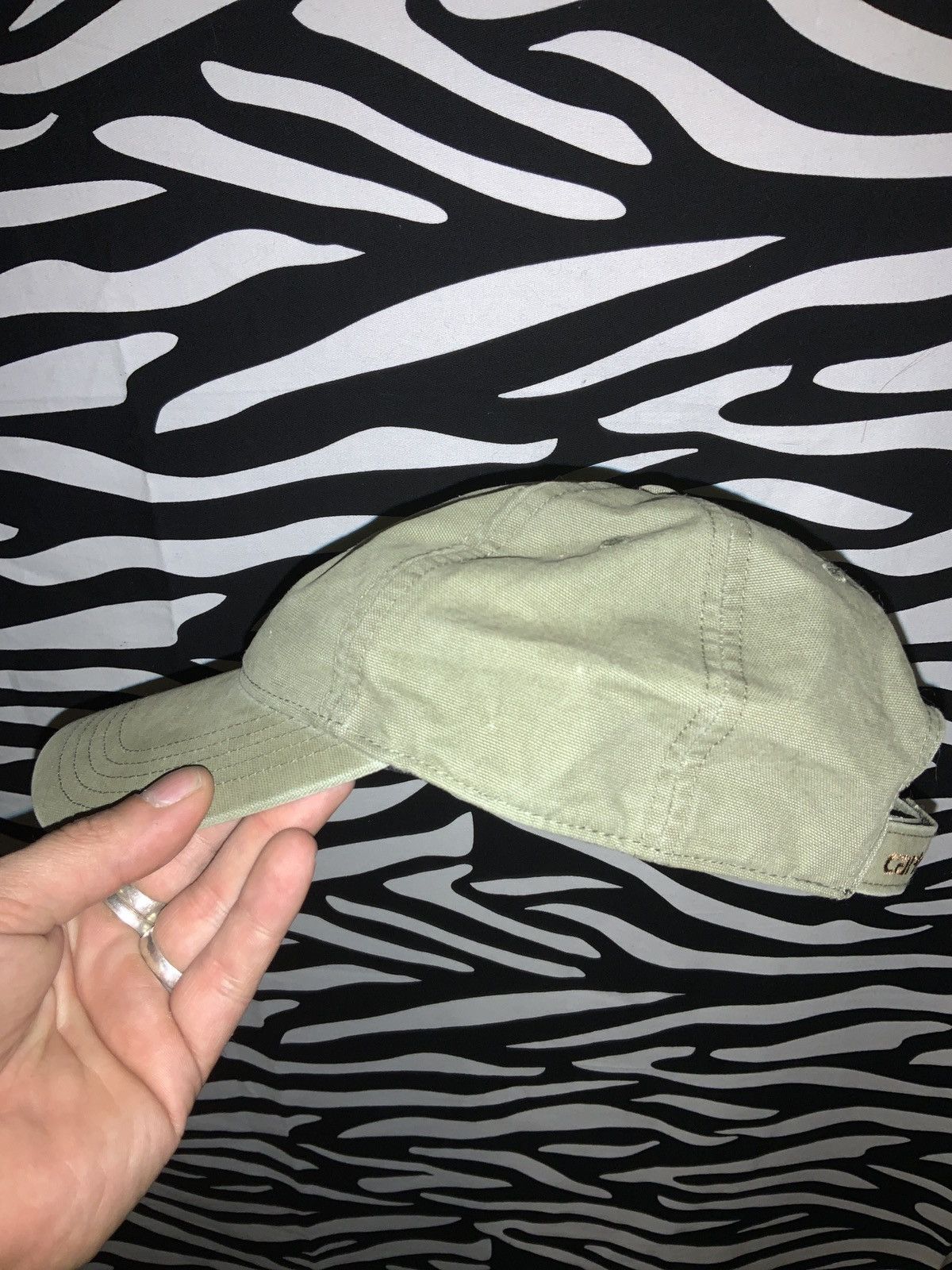 Carhartt Olive 🫒 canvas Carharrt strap back hat Size ONE SIZE - 4 Thumbnail