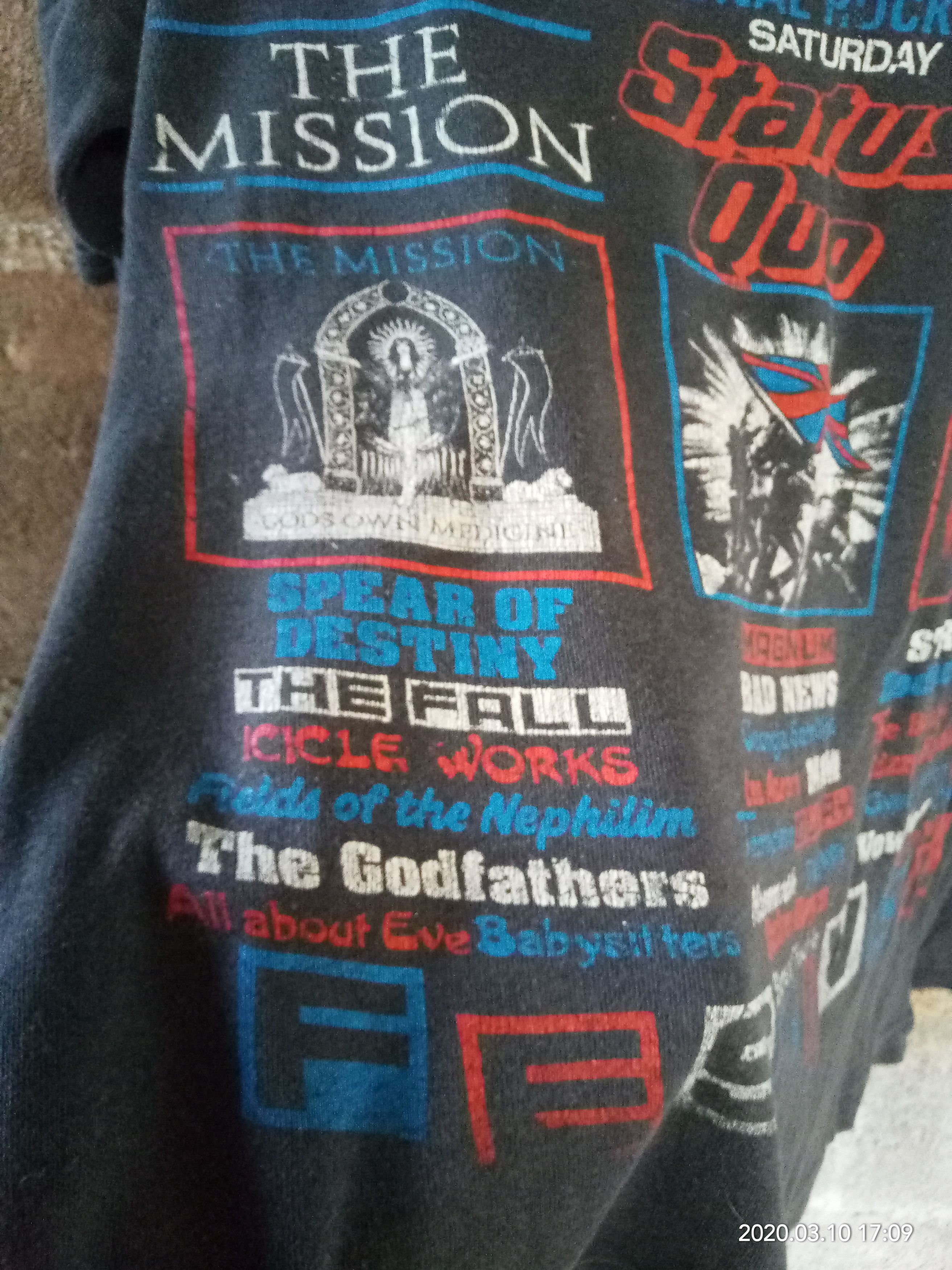 Band Tees Vintage 80s Reading Festival Status Quo Alice Cooper Size US L / EU 52-54 / 3 - 8 Thumbnail