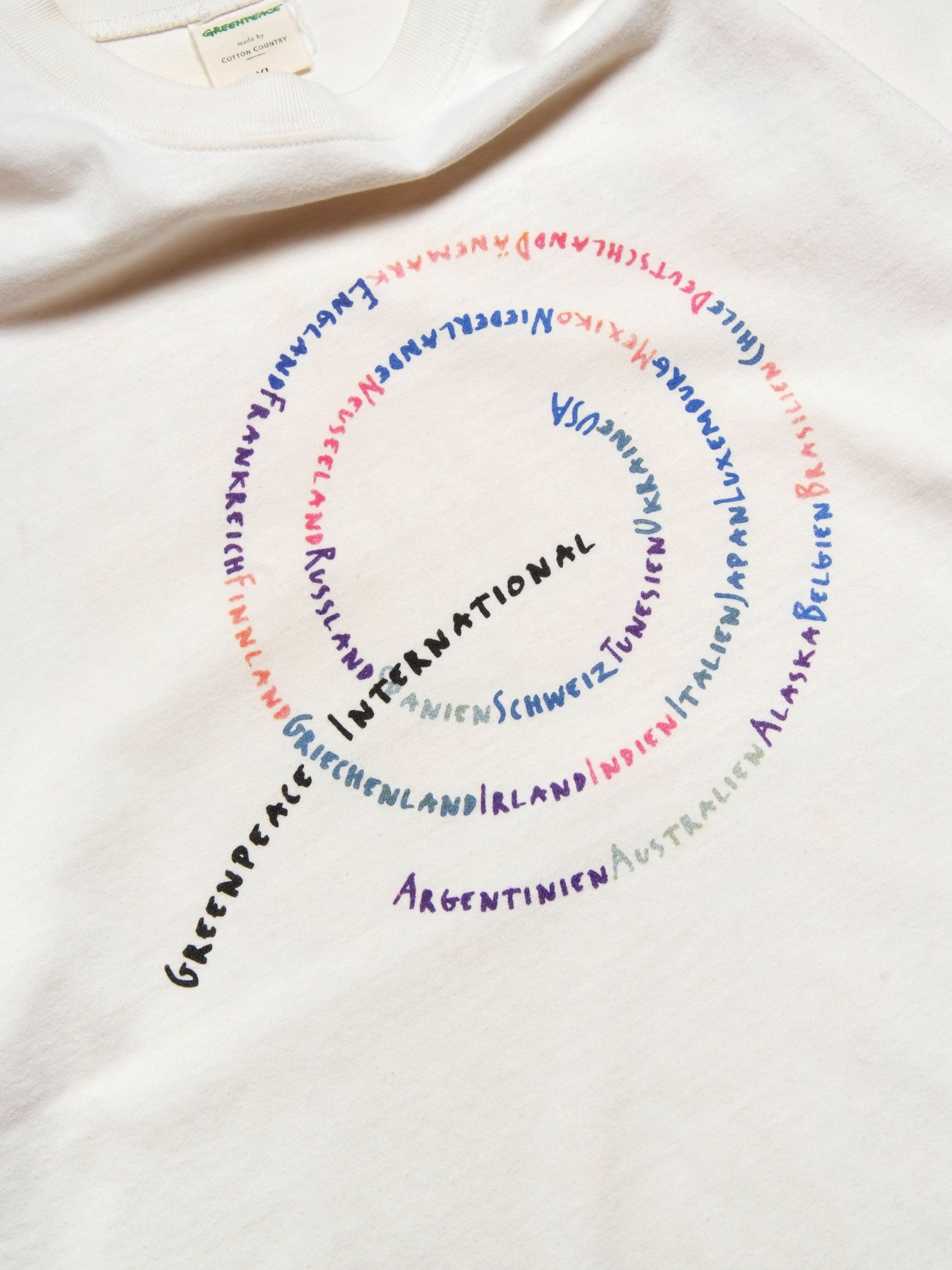 Vintage RaRe Vintage 90's Greenpeace International Spell Out Tee Size US XL / EU 56 / 4 - 4 Thumbnail