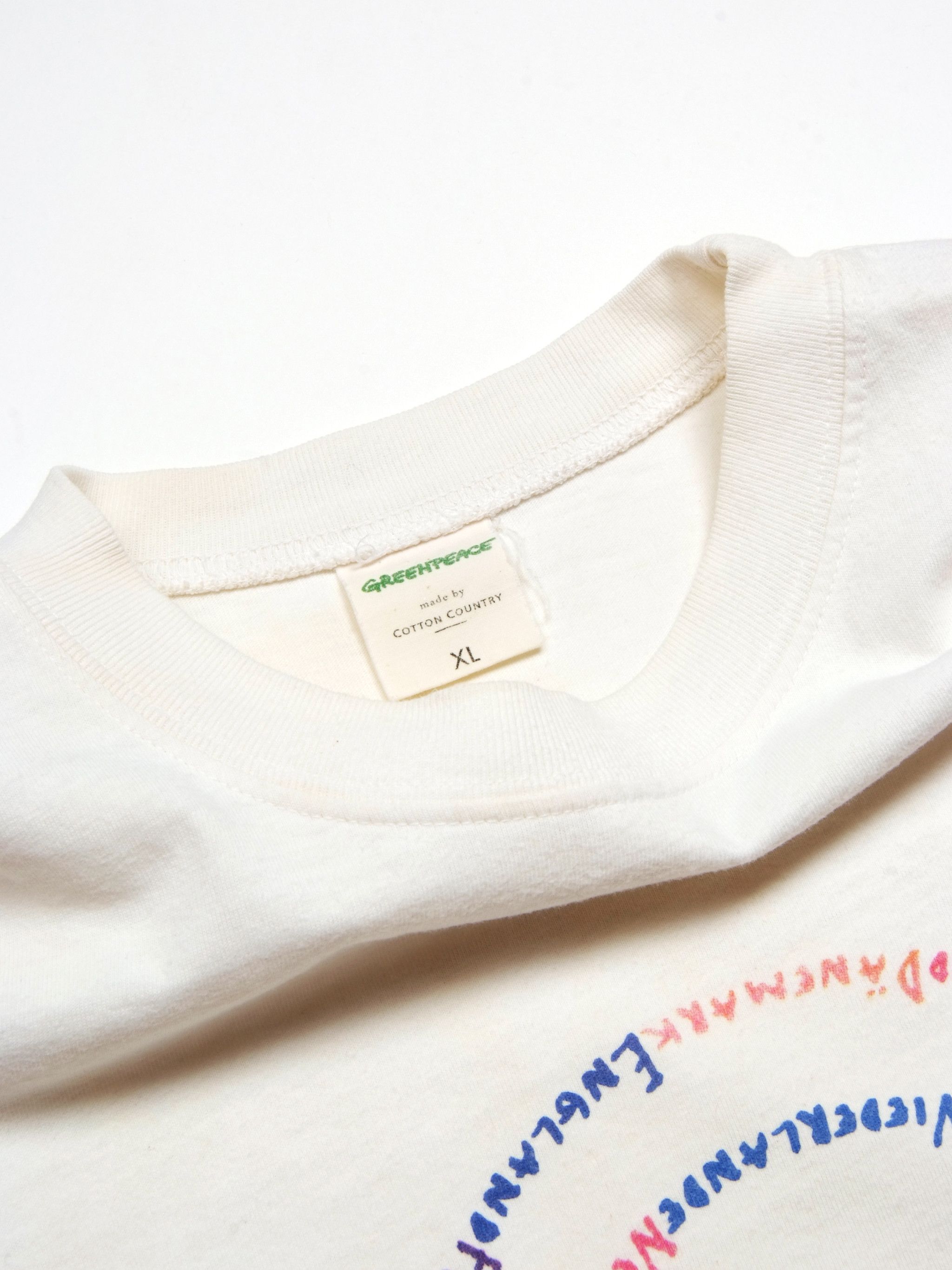 Vintage RaRe Vintage 90's Greenpeace International Spell Out Tee Size US XL / EU 56 / 4 - 3 Thumbnail