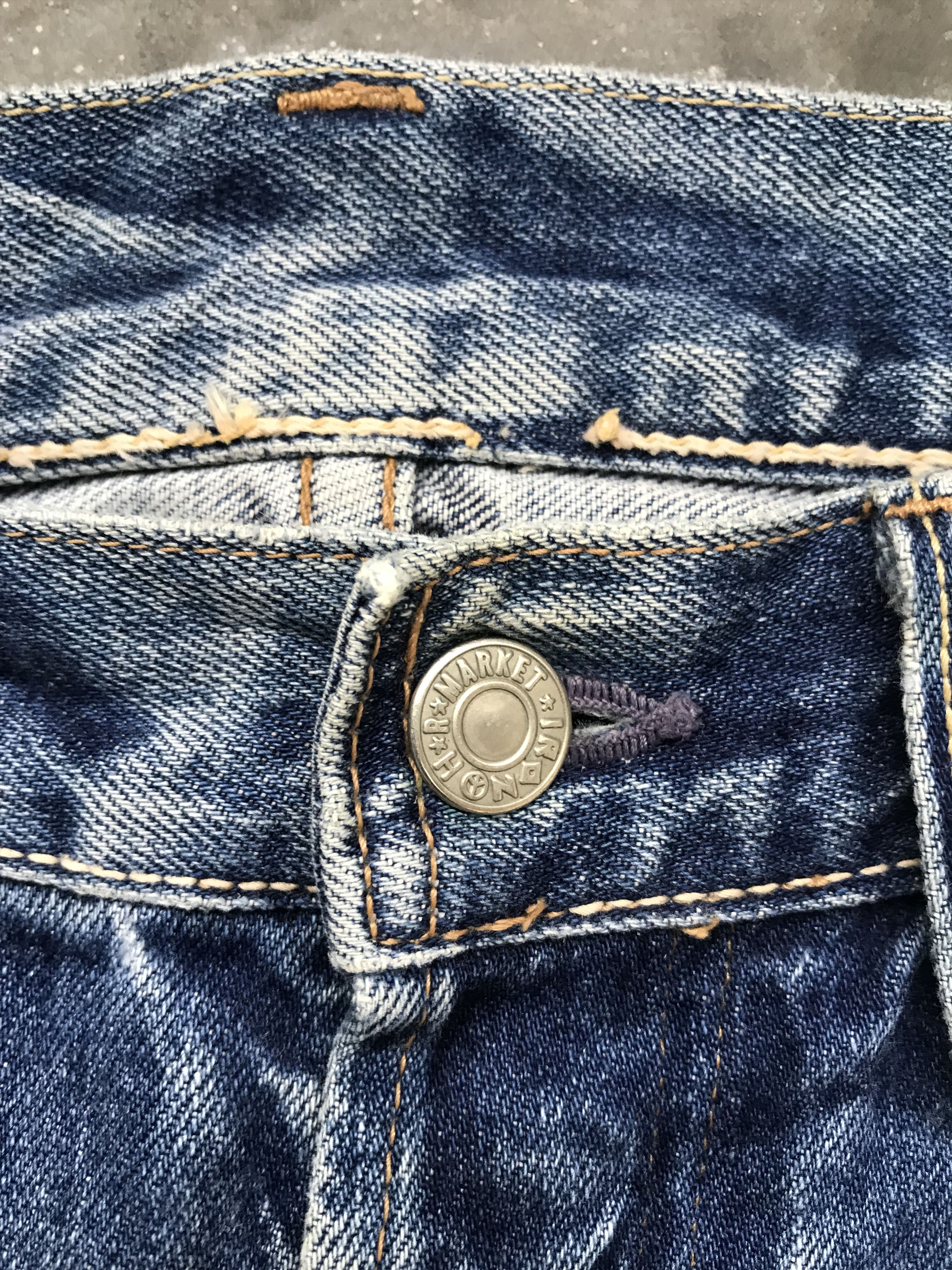 Blue Blue Japan × HOLLYWOOD RANCH MARKET × Japanese Brand BLUE BLUE Faded Selvedge Denim Size US 32 / EU 48 - 7 Thumbnail