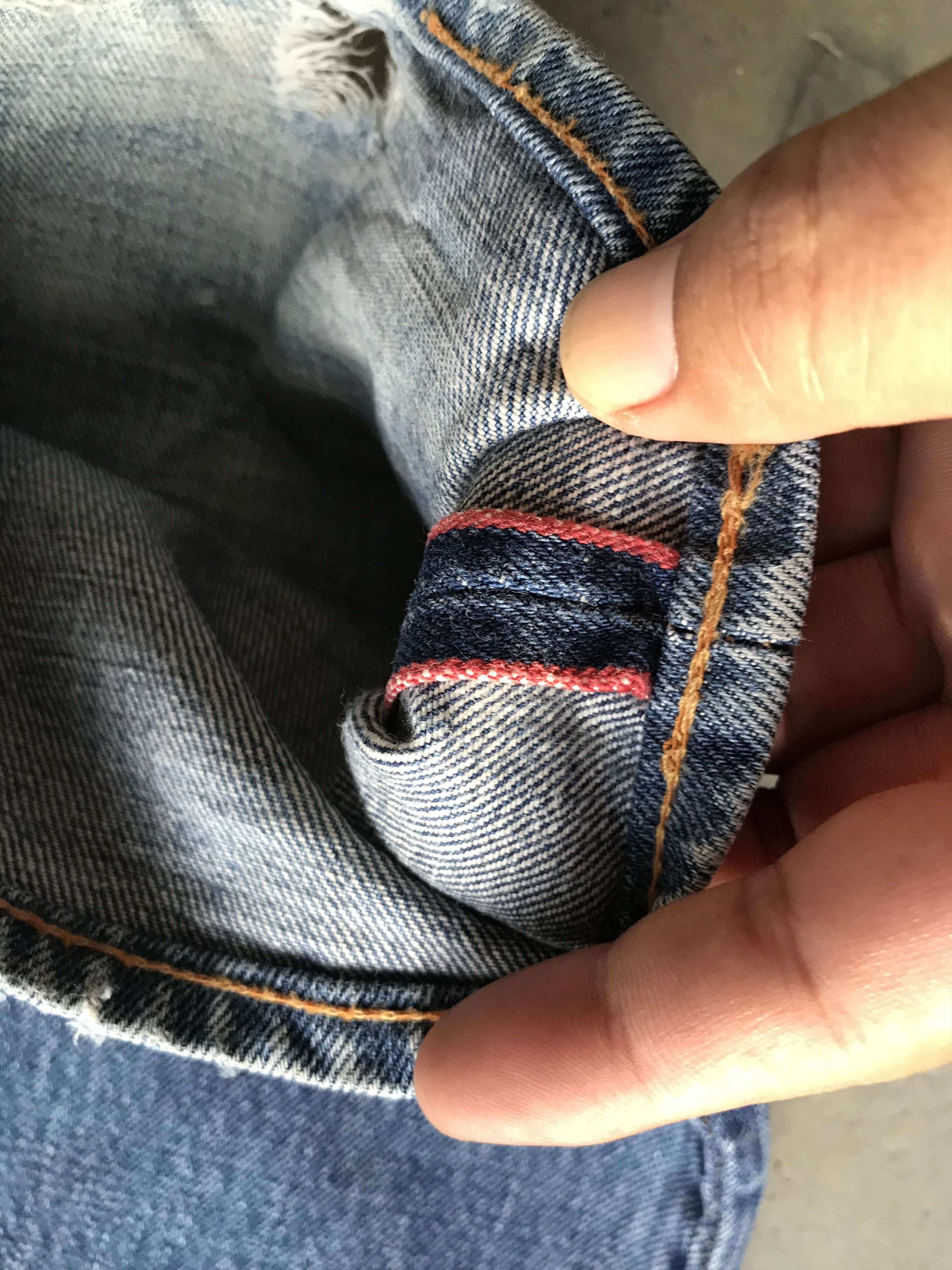 Blue Blue Japan × HOLLYWOOD RANCH MARKET × Japanese Brand BLUE BLUE Faded Selvedge Denim Size US 32 / EU 48 - 8 Thumbnail