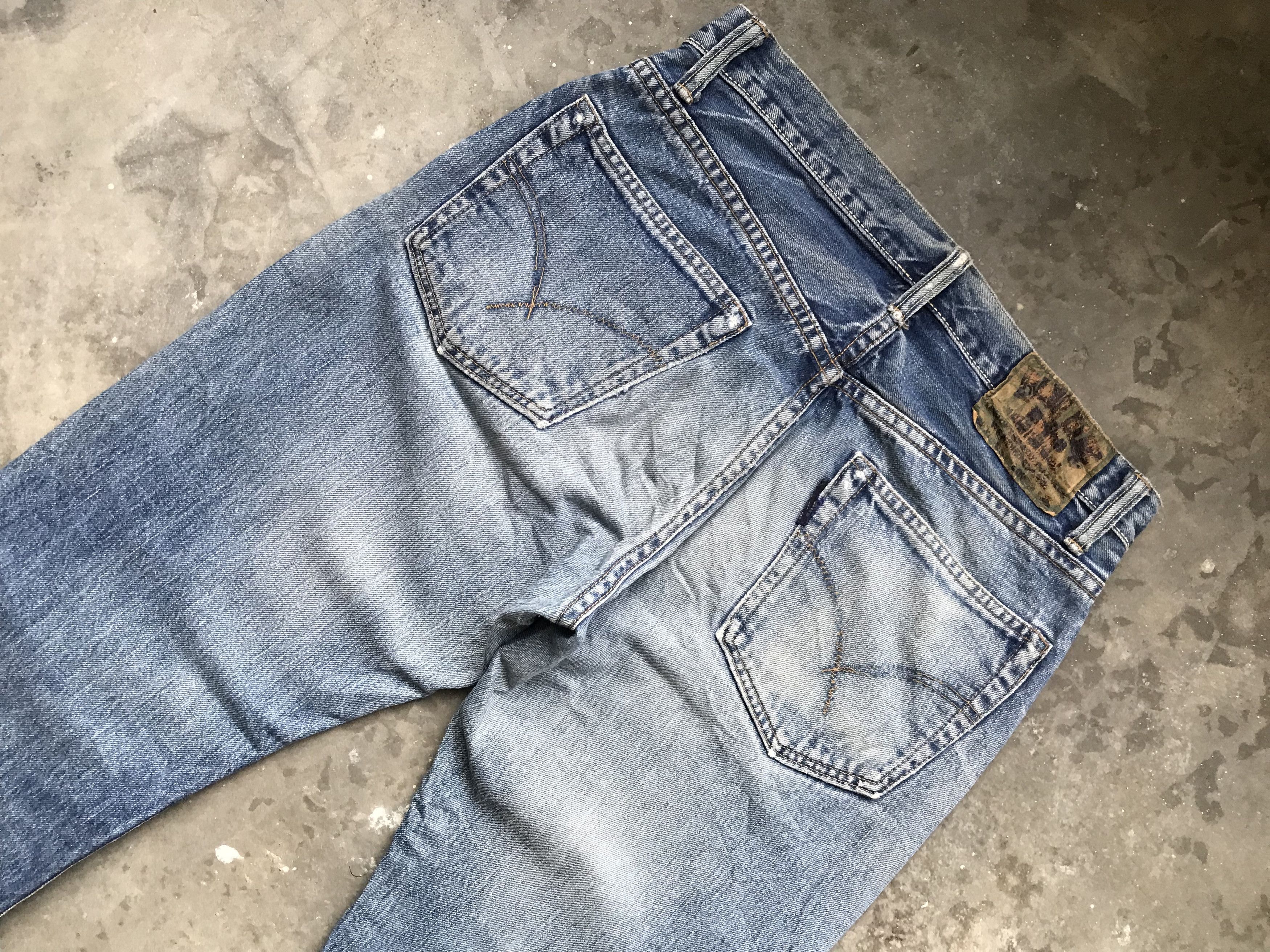Blue Blue Japan × HOLLYWOOD RANCH MARKET × Japanese Brand BLUE BLUE Faded Selvedge Denim Size US 32 / EU 48 - 10 Thumbnail