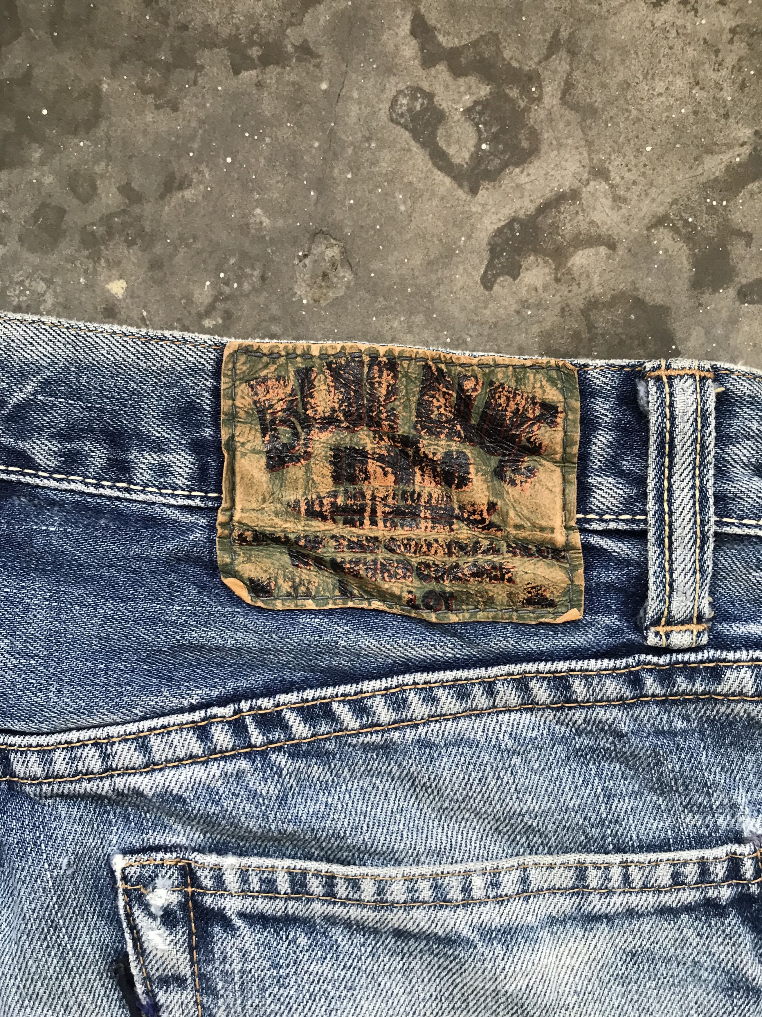 Blue Blue Japan × HOLLYWOOD RANCH MARKET × Japanese Brand BLUE BLUE Faded Selvedge Denim Size US 32 / EU 48 - 14 Thumbnail