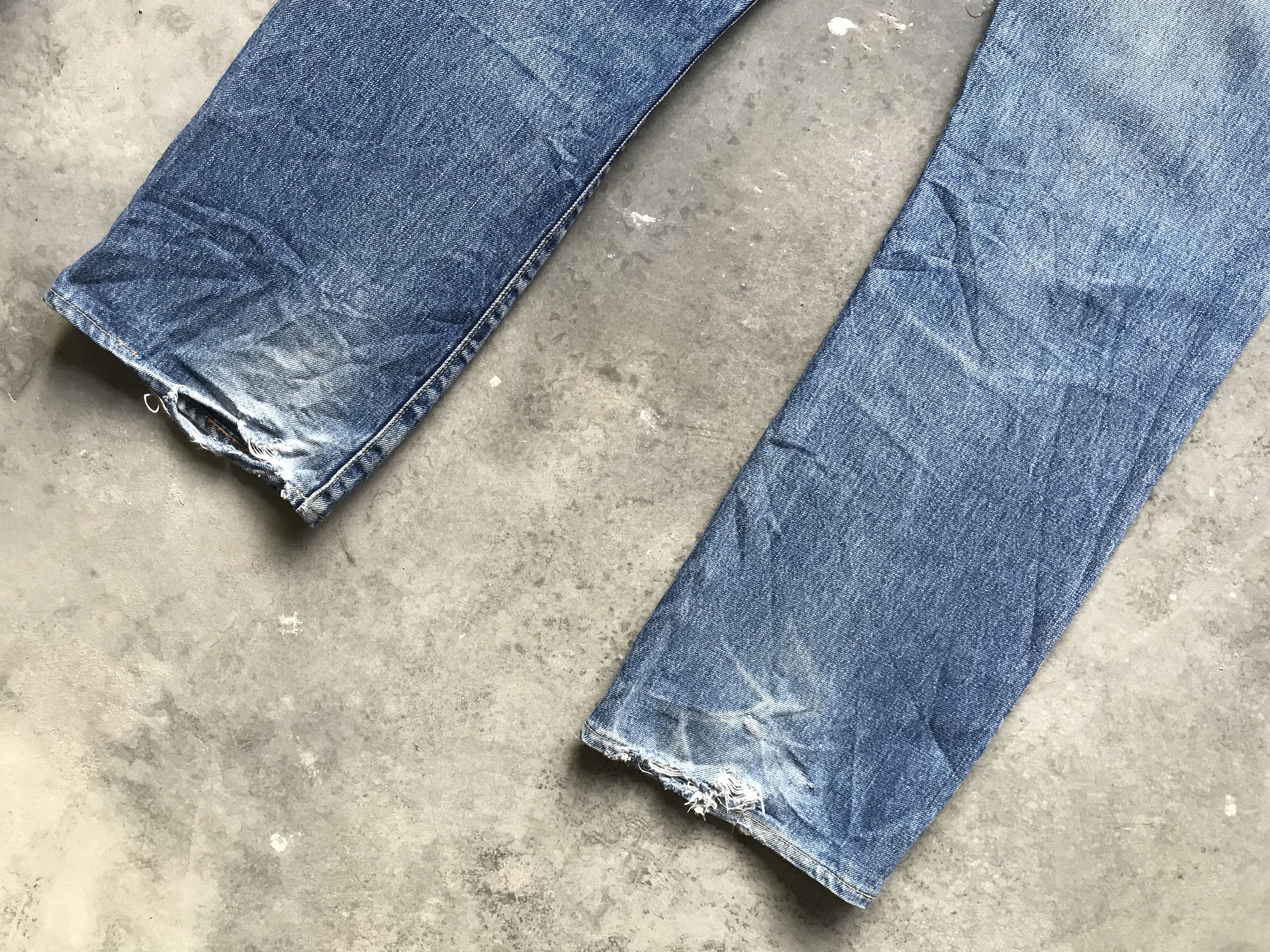 Blue Blue Japan × HOLLYWOOD RANCH MARKET × Japanese Brand BLUE BLUE Faded Selvedge Denim Size US 32 / EU 48 - 11 Thumbnail