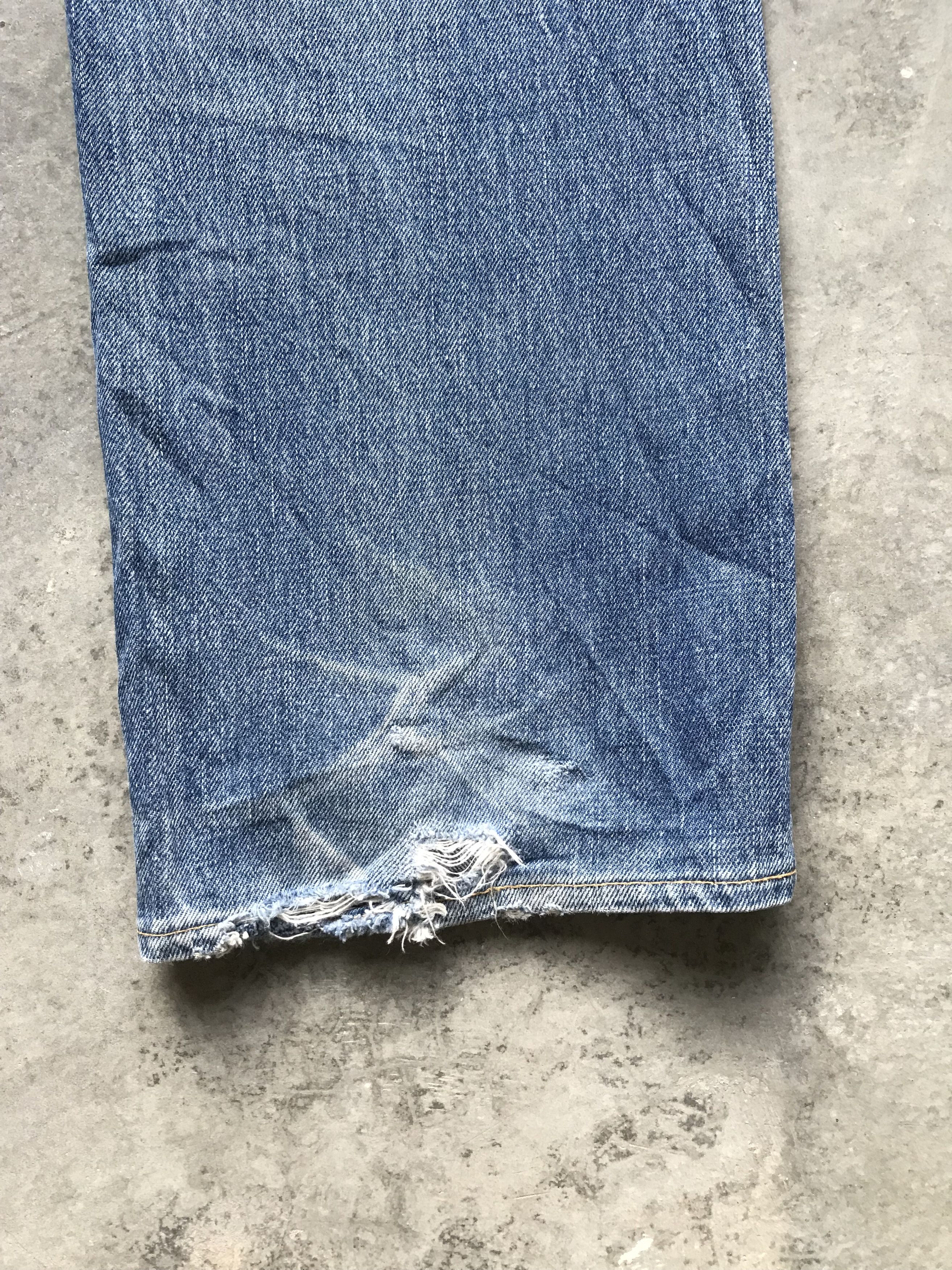 Blue Blue Japan × HOLLYWOOD RANCH MARKET × Japanese Brand BLUE BLUE Faded Selvedge Denim Size US 32 / EU 48 - 13 Thumbnail