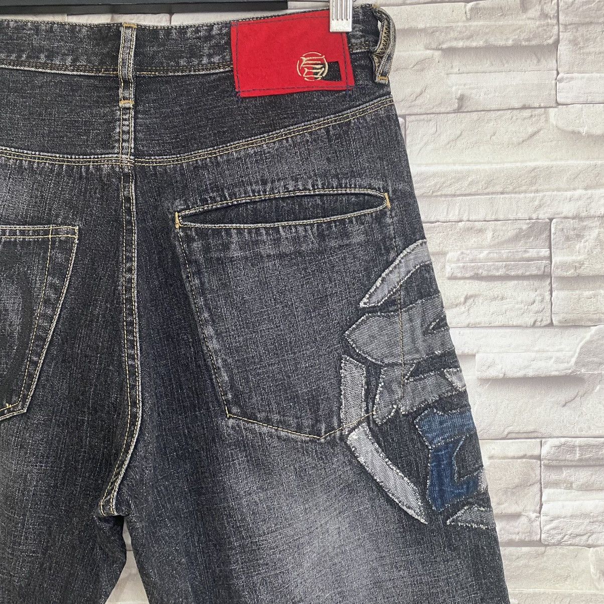 Japanese Brand Japanese Brand ETIENNE OZEKI Denim Jeans Big Logo Size US 30 / EU 46 - 14 Thumbnail