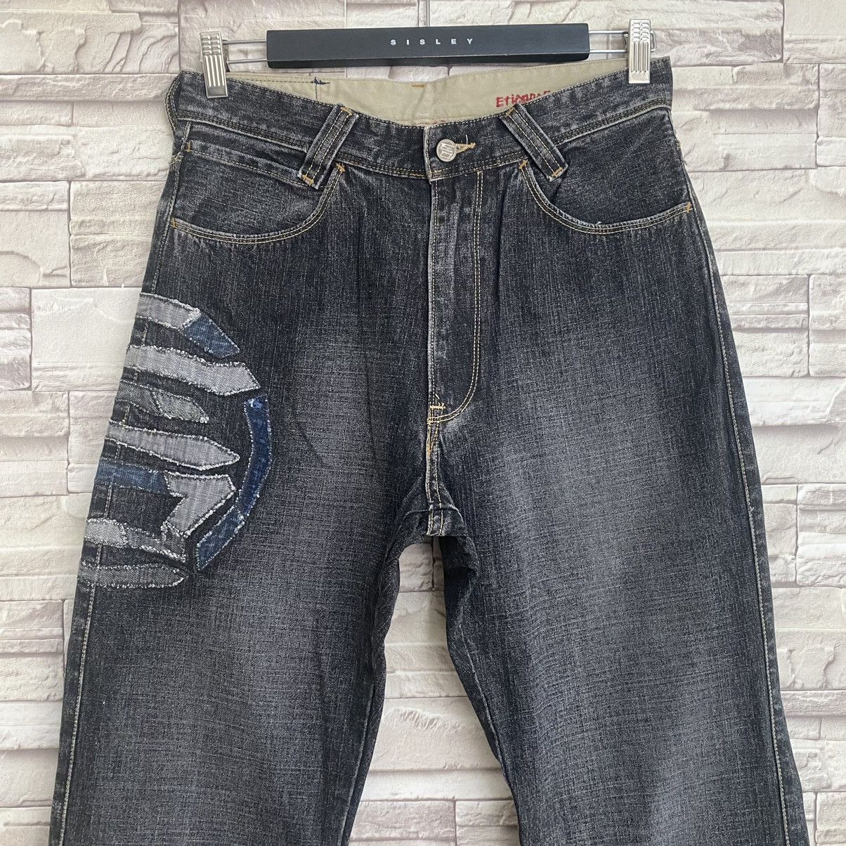 Japanese Brand Japanese Brand ETIENNE OZEKI Denim Jeans Big Logo Size US 30 / EU 46 - 5 Thumbnail