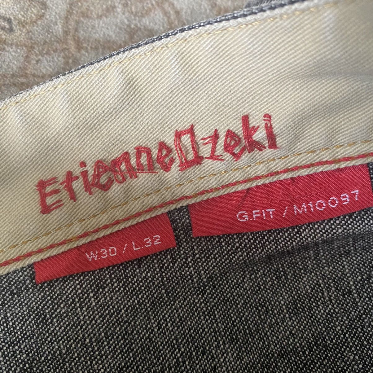 Japanese Brand Japanese Brand ETIENNE OZEKI Denim Jeans Big Logo Size US 30 / EU 46 - 17 Thumbnail