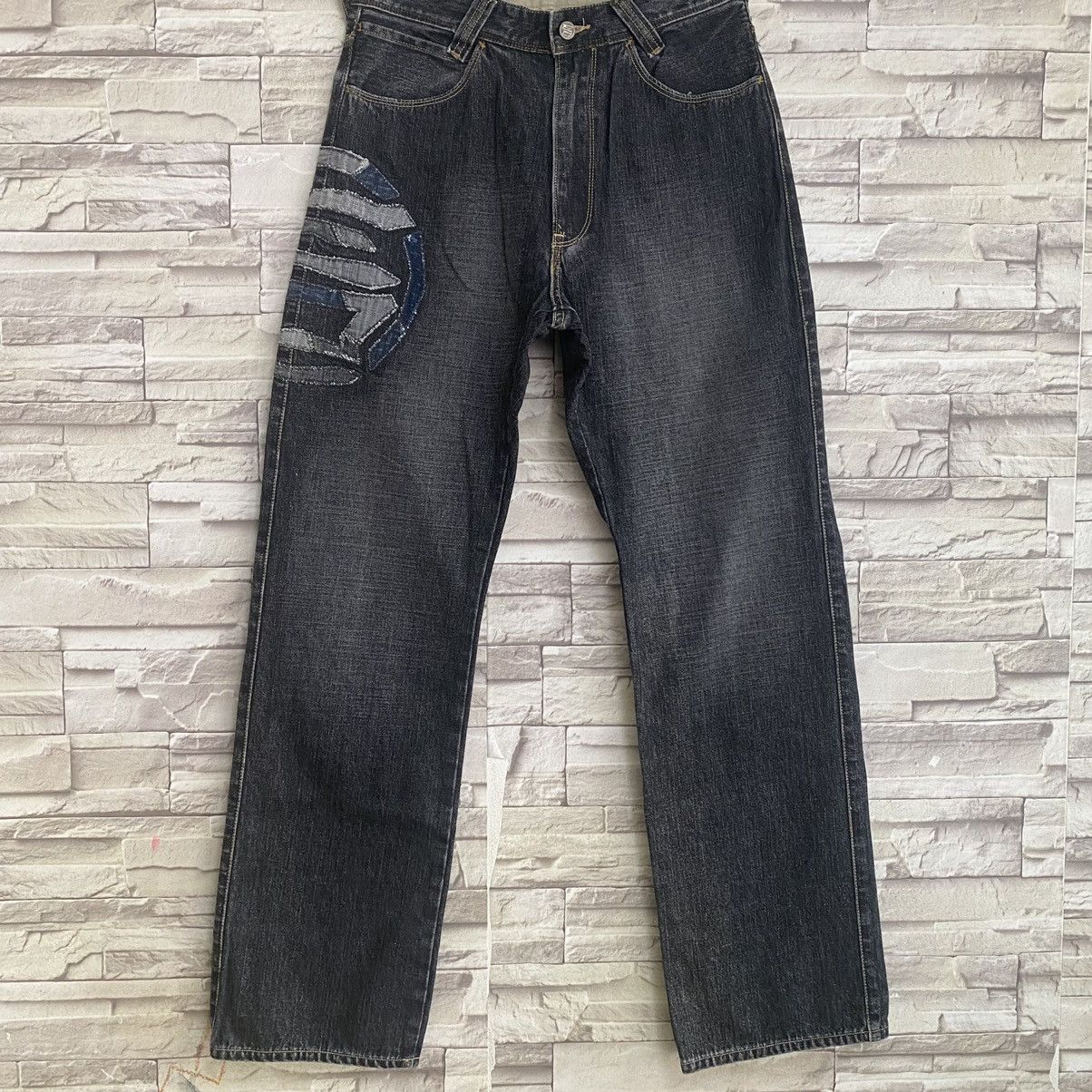 Japanese Brand Japanese Brand ETIENNE OZEKI Denim Jeans Big Logo Size US 30 / EU 46 - 3 Thumbnail