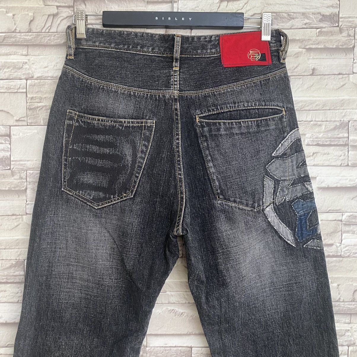 Japanese Brand Japanese Brand ETIENNE OZEKI Denim Jeans Big Logo Size US 30 / EU 46 - 12 Thumbnail