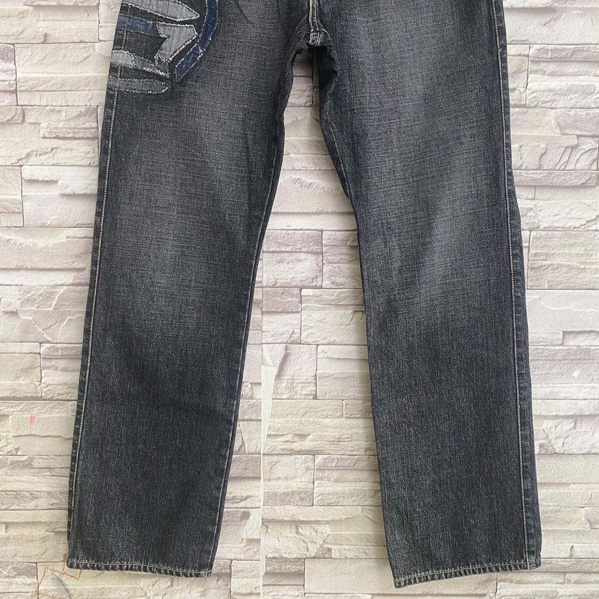 Japanese Brand Japanese Brand ETIENNE OZEKI Denim Jeans Big Logo Size US 30 / EU 46 - 6 Thumbnail