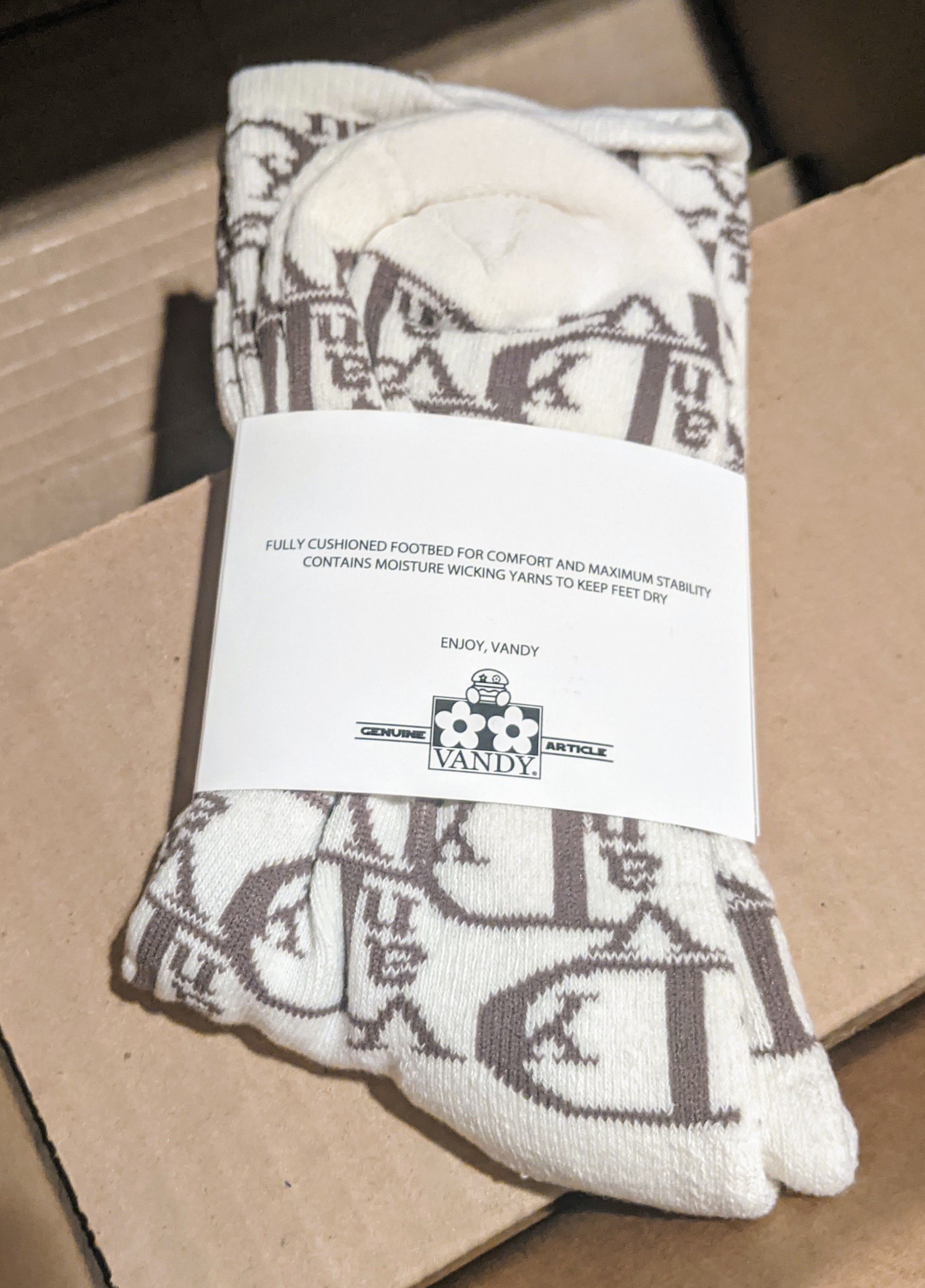 Vandy The Pink Vandy the Pink vior summer socks White Coffee Size ONE SIZE - 2 Thumbnail