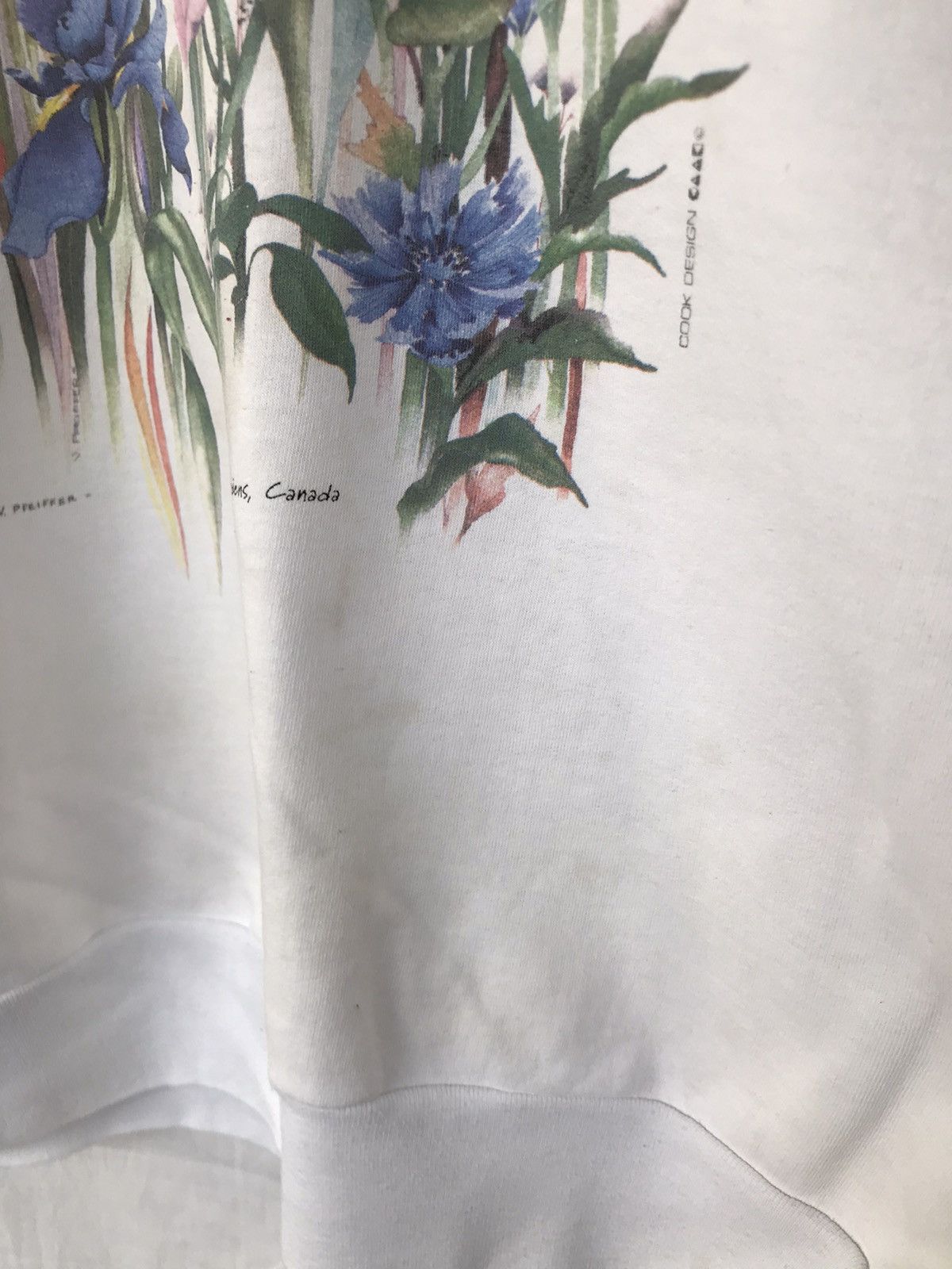Vintage Vintage Iris Floral Minter Gardens Sweatshirt Size L / US 10 / IT 46 - 3 Thumbnail