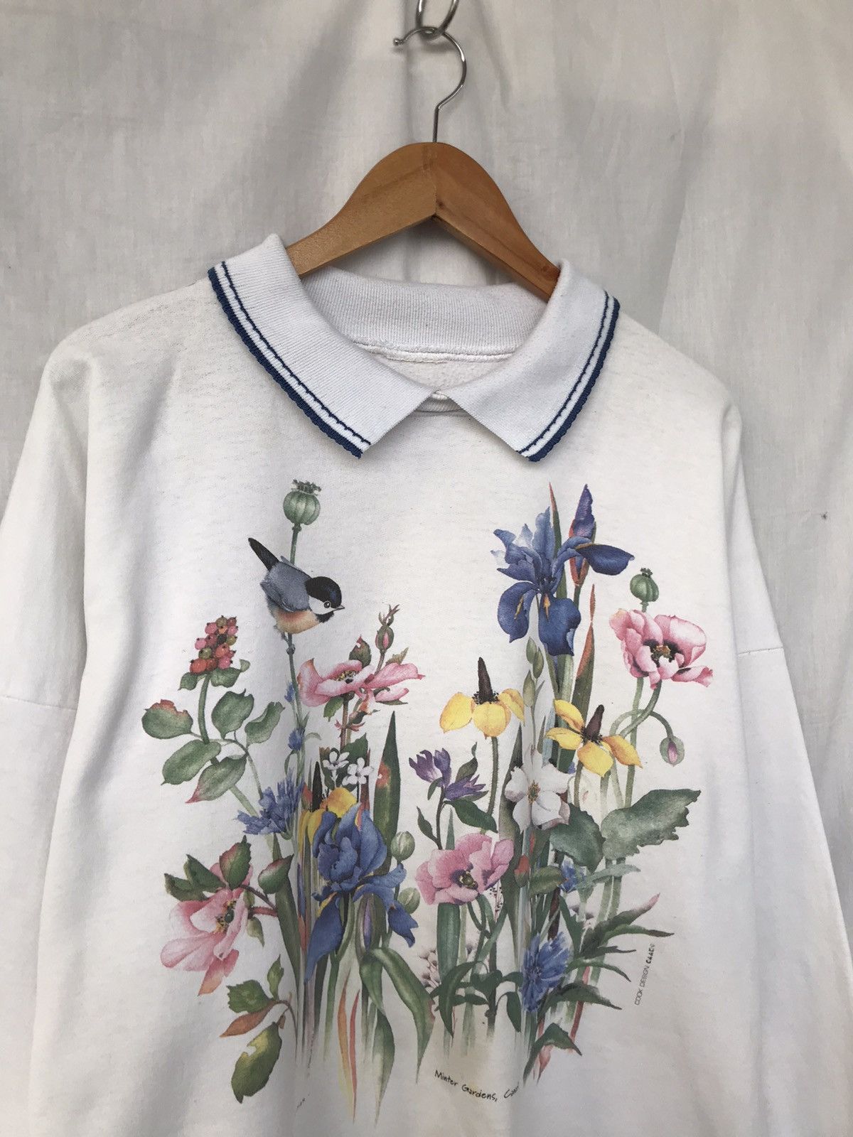 Vintage Vintage Iris Floral Minter Gardens Sweatshirt Size L / US 10 / IT 46 - 4 Thumbnail