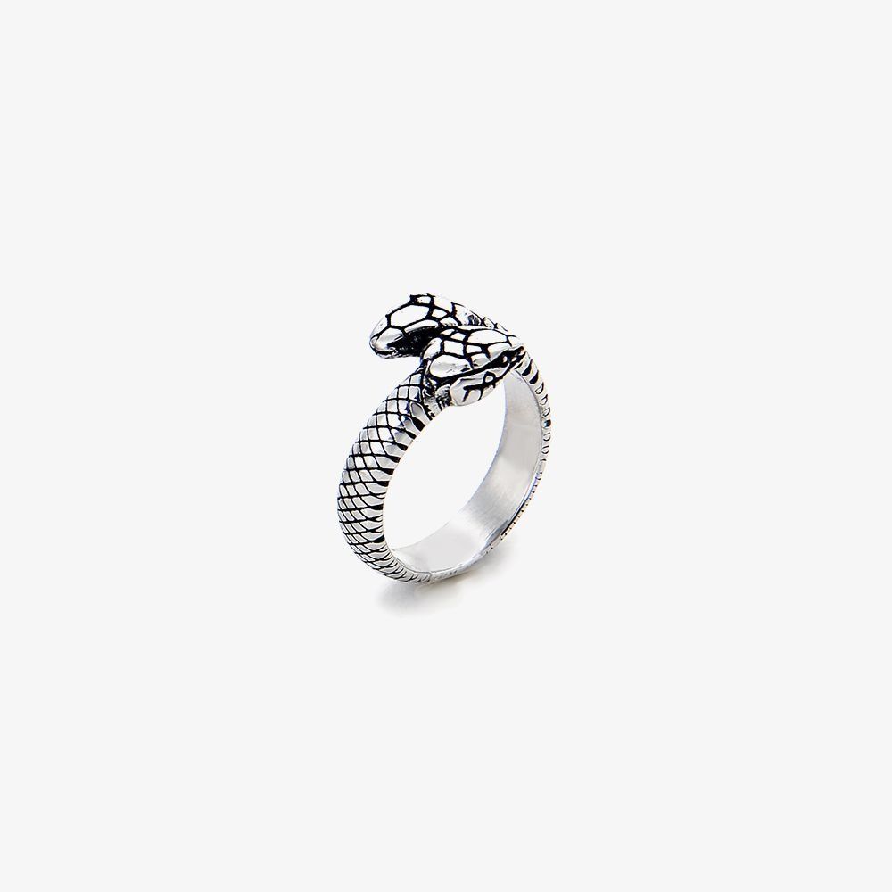 Jewelry × Vintage Stylish Double-Ended Serpentine Ring Size ONE SIZE - 1 Preview