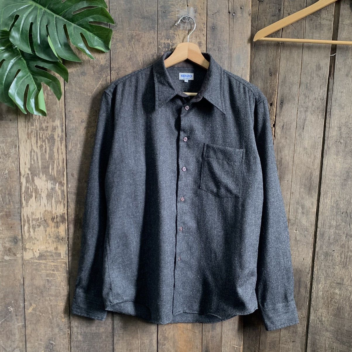 Vintage Kenzo Homme Wool Shirt button up