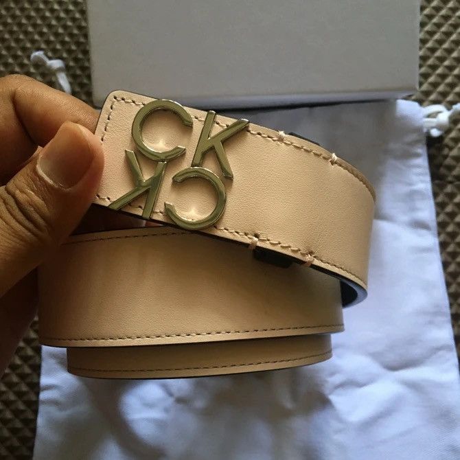 Calvin Klein leather pink belt Size ONE SIZE - 4 Thumbnail