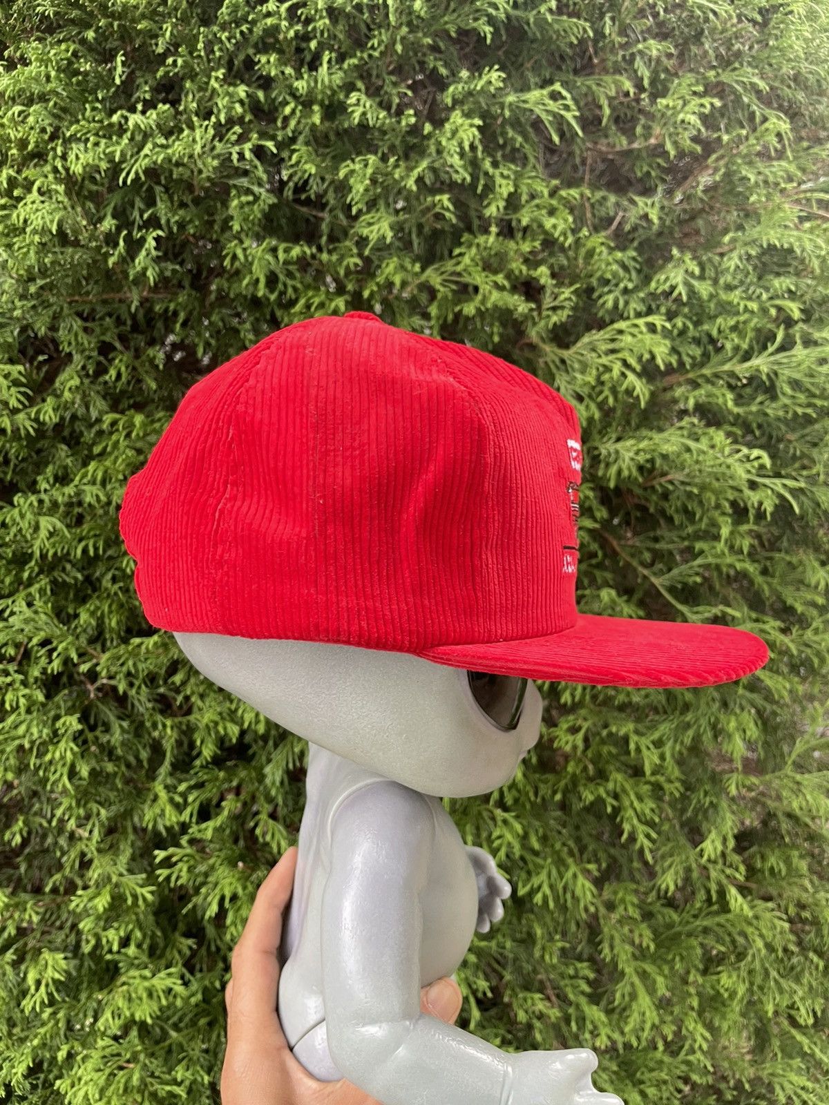 Vintage 70s Corduroy Farmer Tractor hat SnapBack Vintage made in USA Size ONE SIZE - 3 Thumbnail
