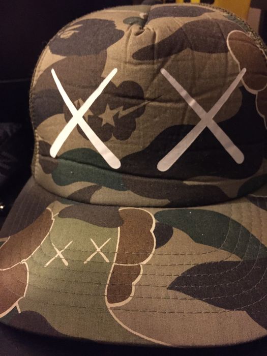 bape kaws hat