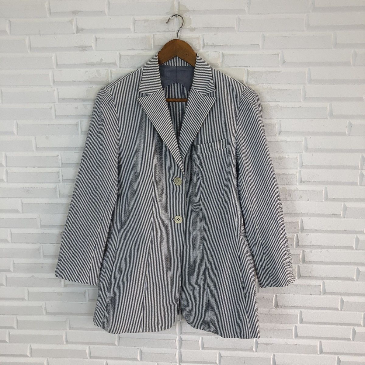 Loro Piana × Vintage IEDM LORO PIANA STRIPES LIGHT JACKET Size US M / EU 48-50 / 2 - 1 Thumbnail
