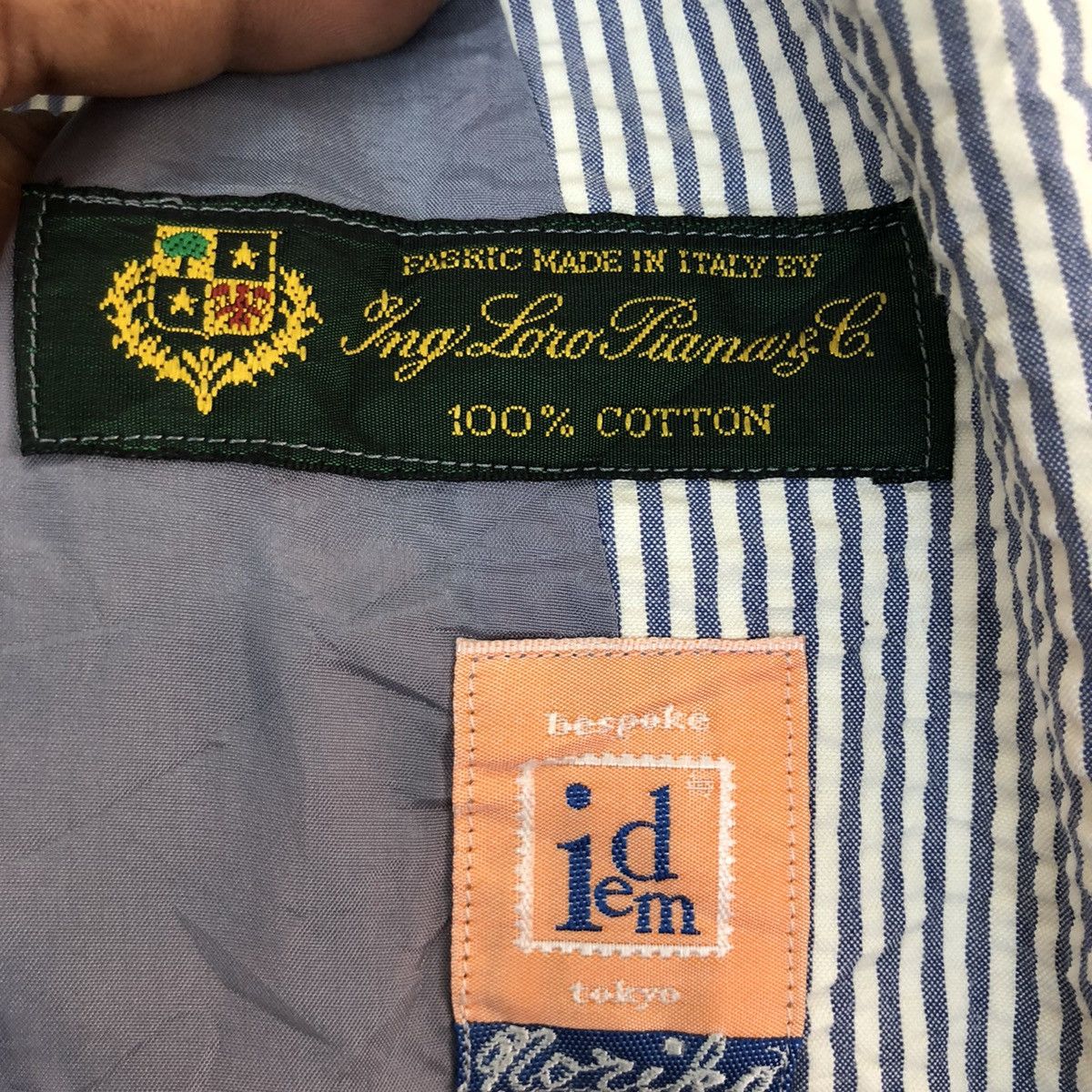 Loro Piana × Vintage IEDM LORO PIANA STRIPES LIGHT JACKET Size US M / EU 48-50 / 2 - 9 Thumbnail