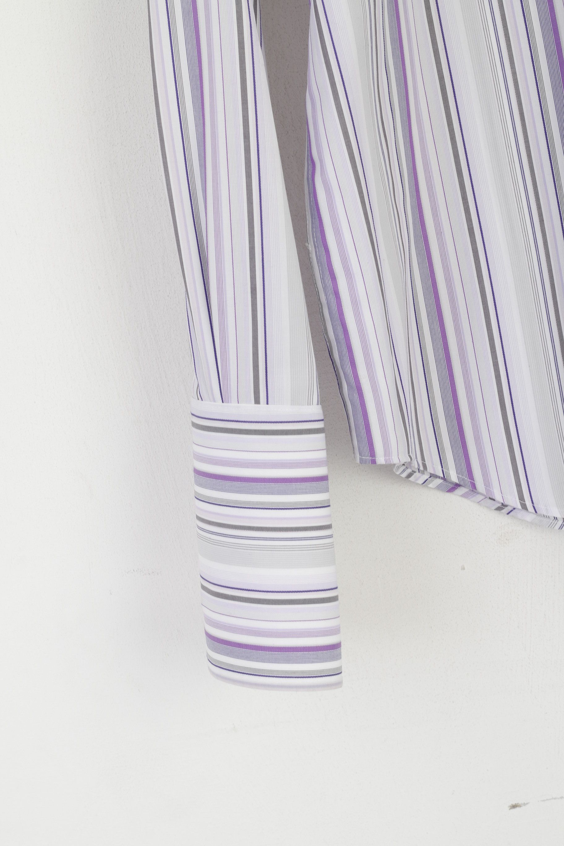 Jeff Banks Jeff Banks Men 16 41 M Formal Shirt Purple Striped 8665 Size US M / EU 48-50 / 2 - 3 Thumbnail