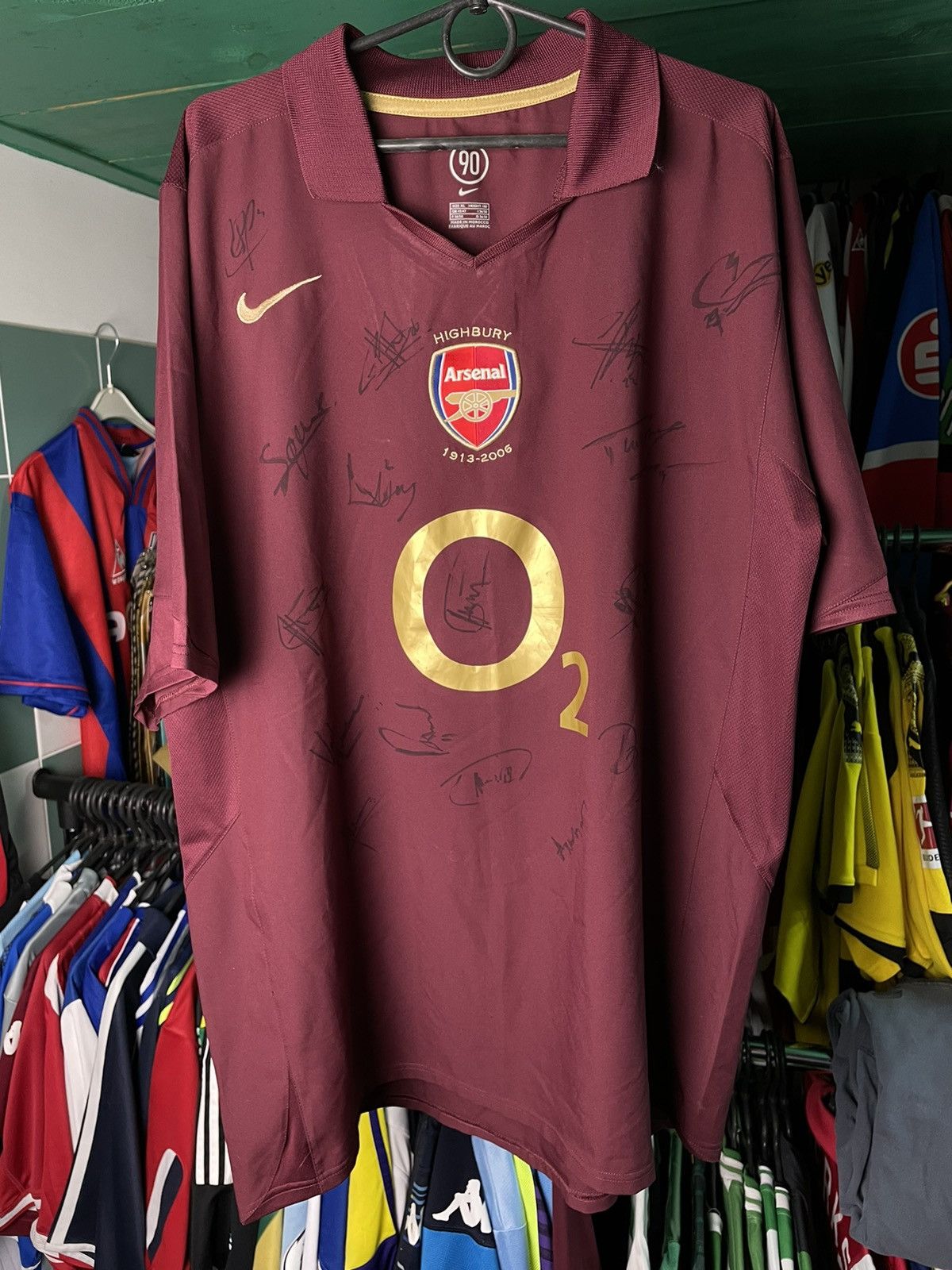 Nike × Vintage Vintage nike arsenal 2006 soccer jersey signed all team rare Size US XL / EU 56 / 4 - 6 Thumbnail