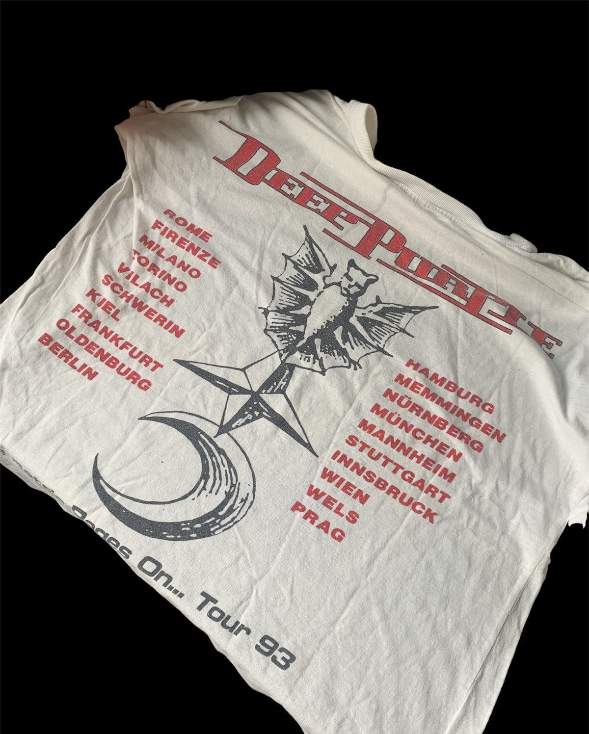 Band Tees 1993 Deep Purple tour the battle Rages on tee Size US S / EU 44-46 / 1 - 9 Thumbnail