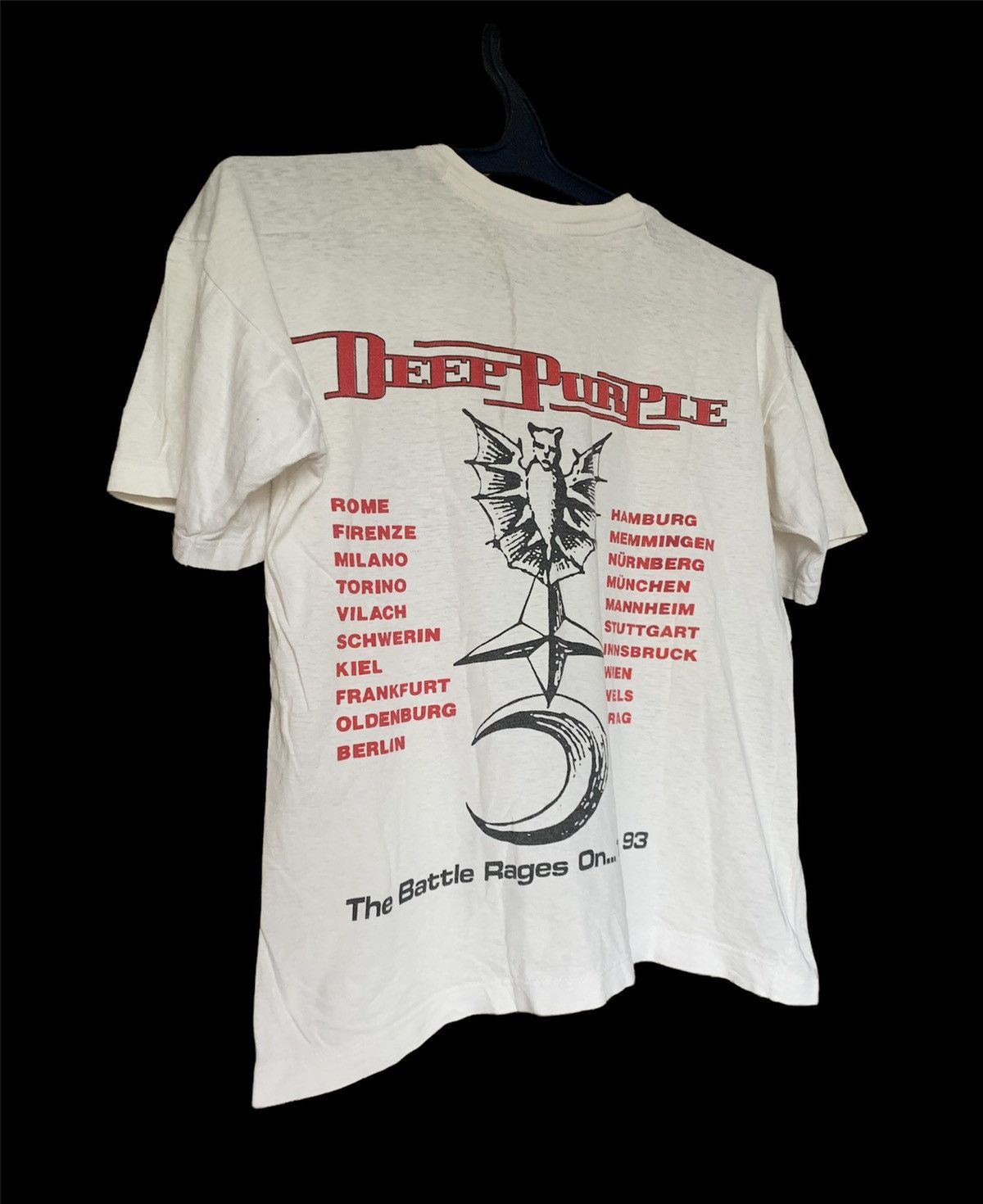 Band Tees 1993 Deep Purple tour the battle Rages on tee Size US S / EU 44-46 / 1 - 6 Thumbnail
