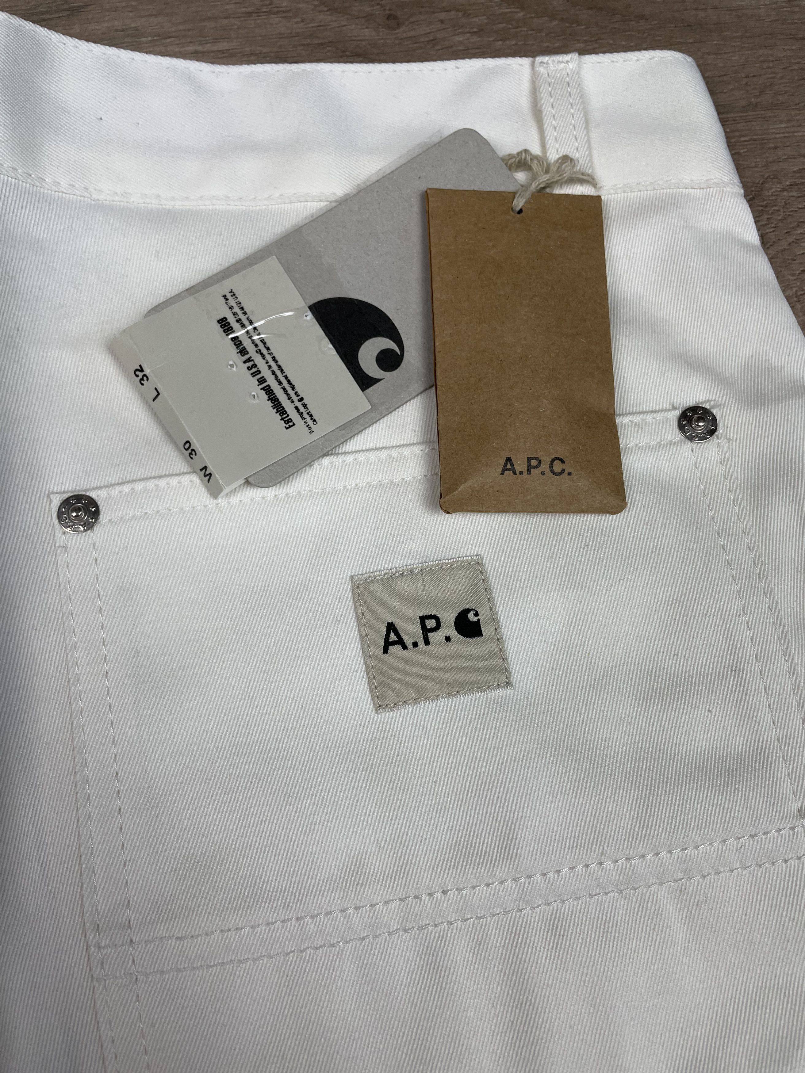 A.P.C. × Carhartt A.P.C X CARHARTT "MISSION" DOUBLE KNEE CARPENTER PANT FW13' Size US 30 / EU 46 - 5 Thumbnail