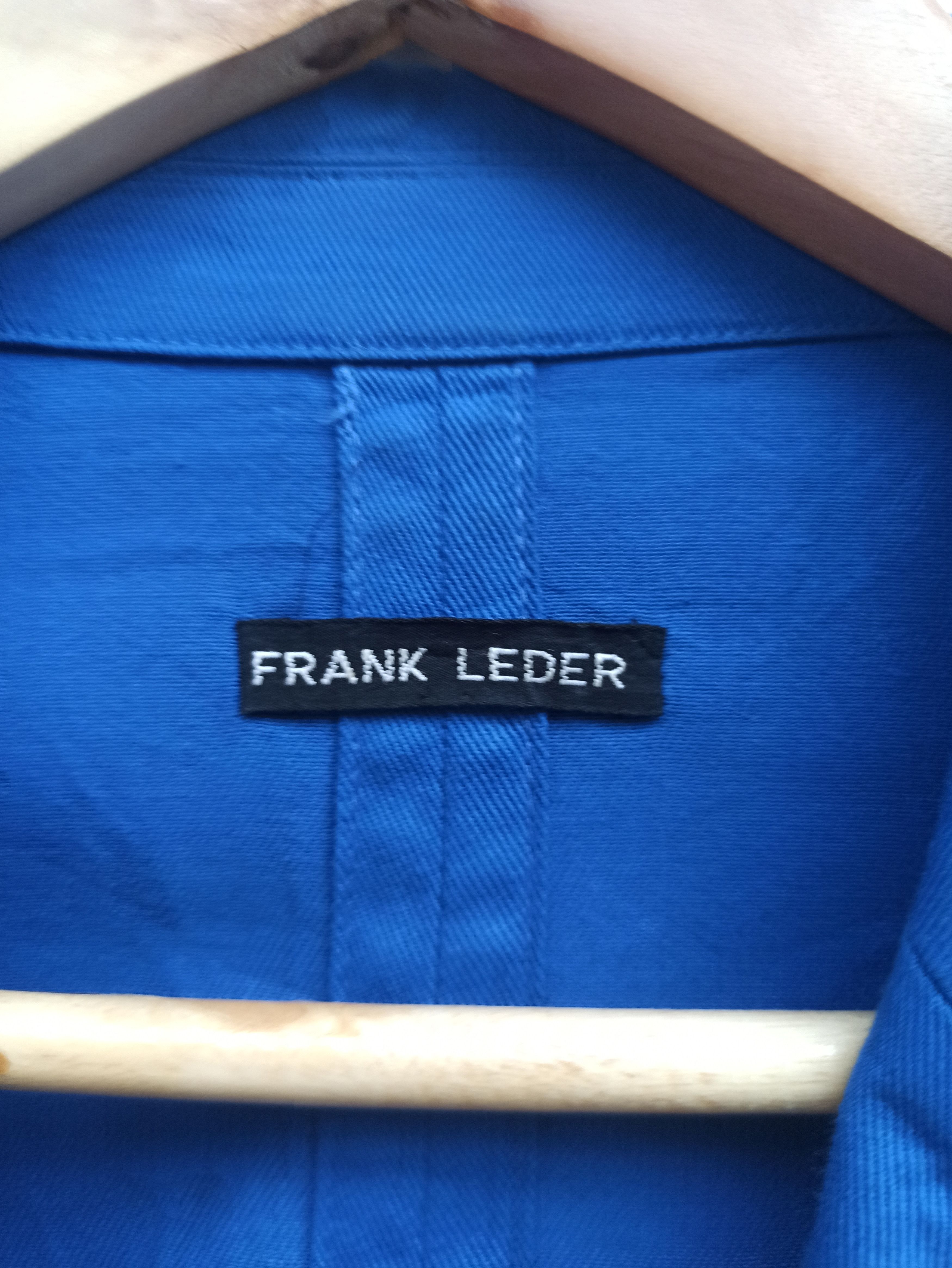 Frank Leder × Vintage Vintage Frank Leder Moven Blue Cotton Jacket Size S Size 38S - 7 Thumbnail