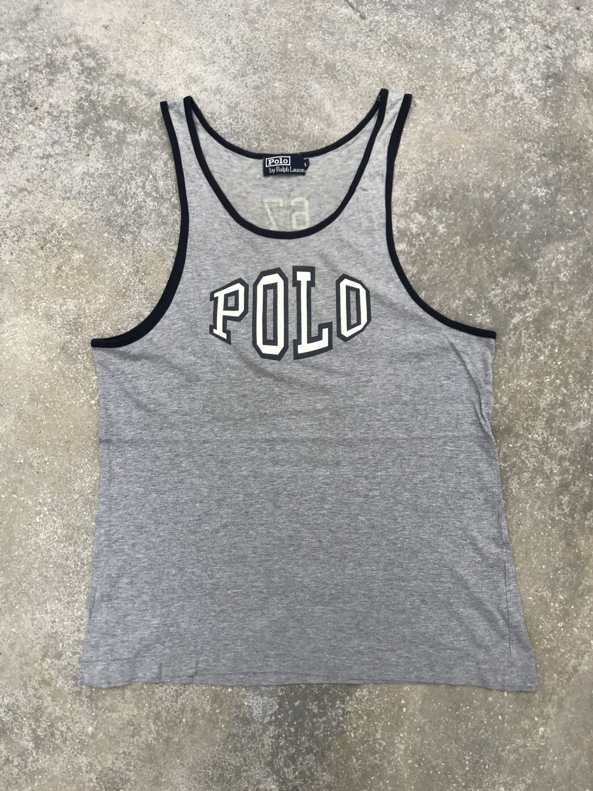 Polo Ralph Lauren 💥RARE💥 Vintage 90s POLO RALPH LAUREN “67” Tank Top Size US L / EU 52-54 / 3 - 3 Thumbnail