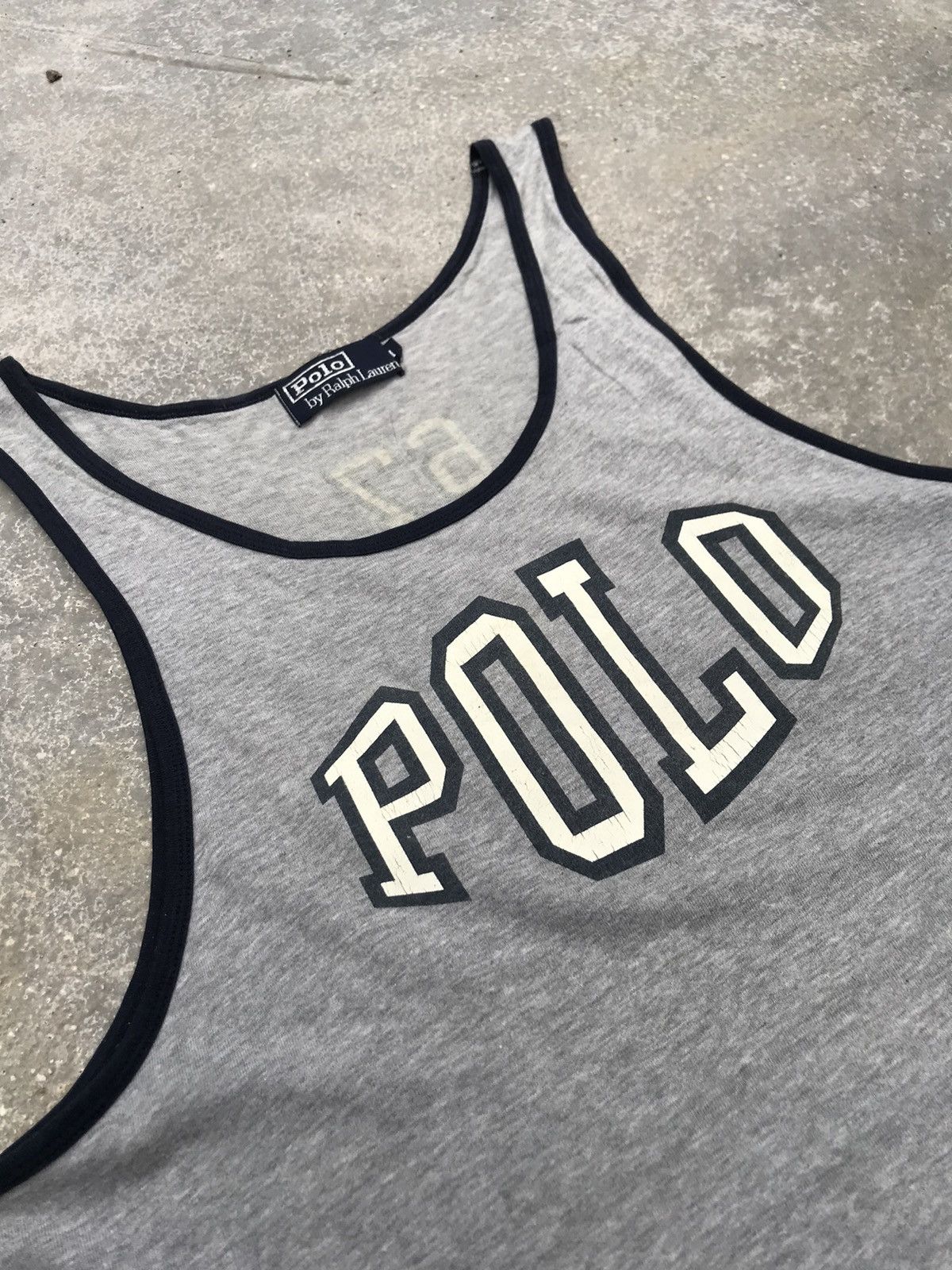 Polo Ralph Lauren 💥RARE💥 Vintage 90s POLO RALPH LAUREN “67” Tank Top Size US L / EU 52-54 / 3 - 4 Thumbnail