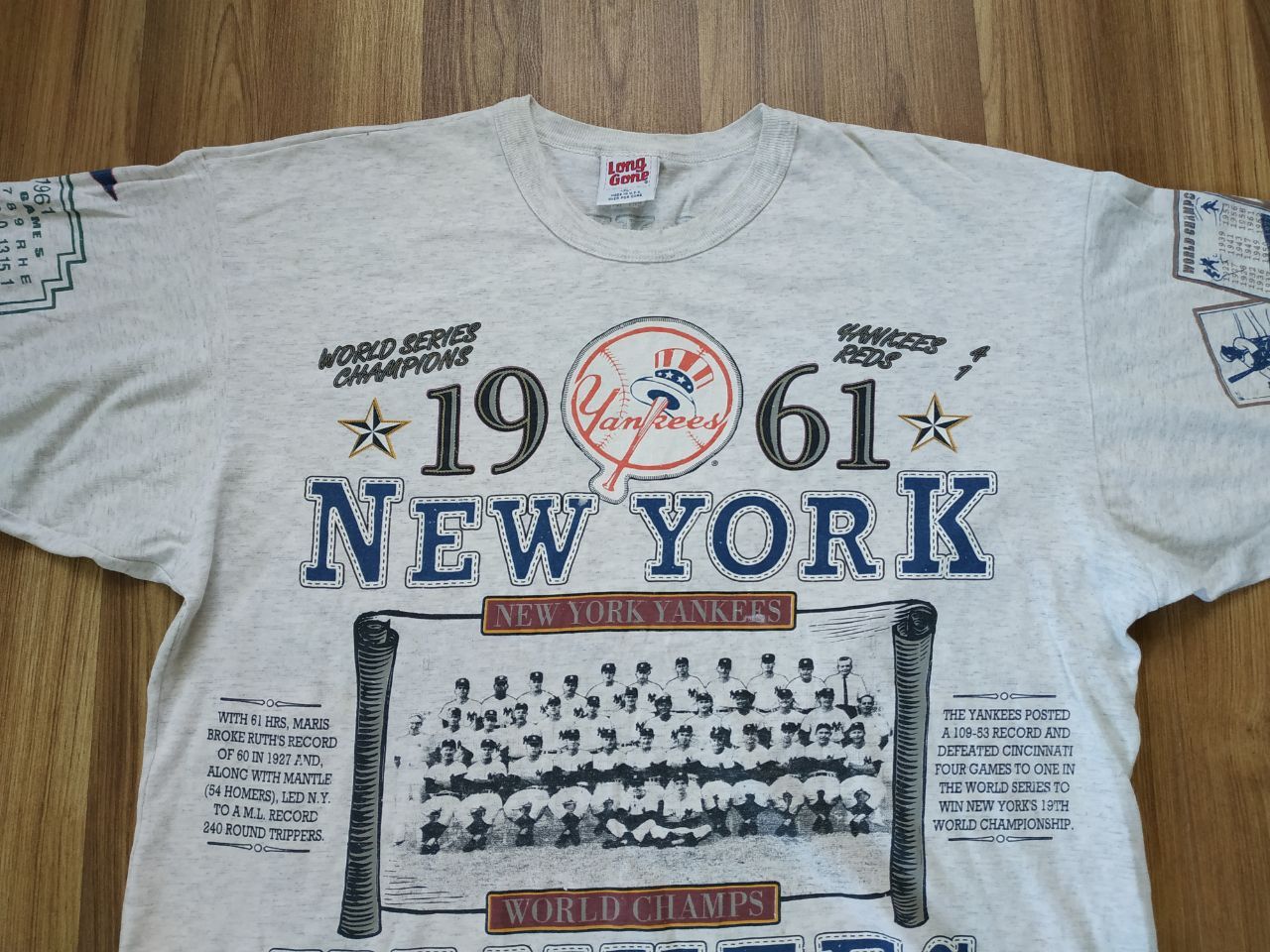 MLB Vintage New York Yankees 1993/61's Would Champions T Shirt Size US XL / EU 56 / 4 - 3 Thumbnail