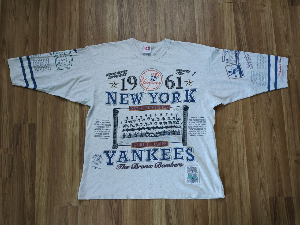 MLB Vintage New York Yankees 1993/61's Would Champions T Shirt Size US XL / EU 56 / 4 - 1 Thumbnail