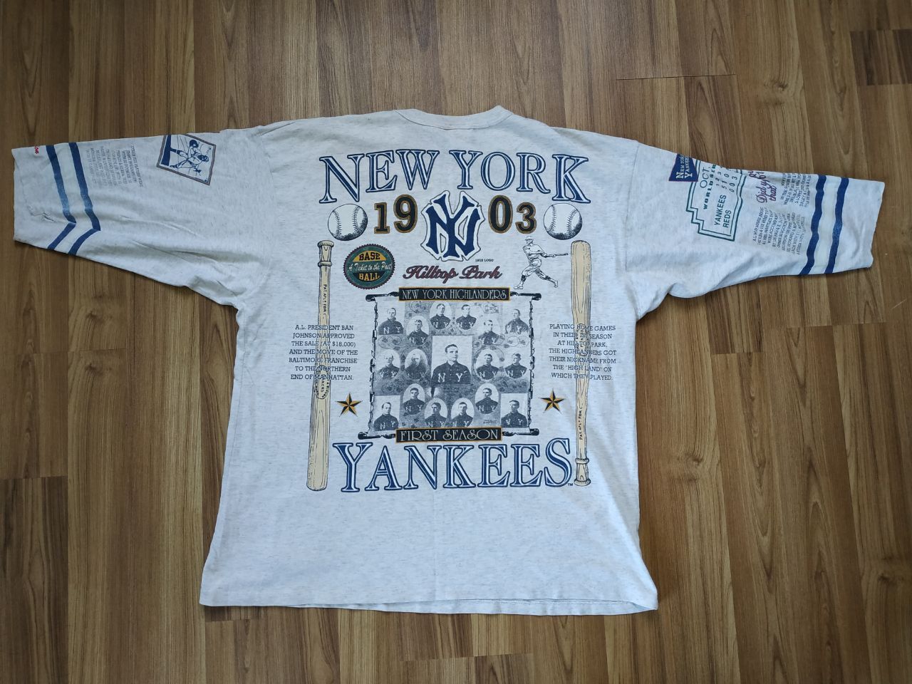 MLB Vintage New York Yankees 1993/61's Would Champions T Shirt Size US XL / EU 56 / 4 - 2 Thumbnail